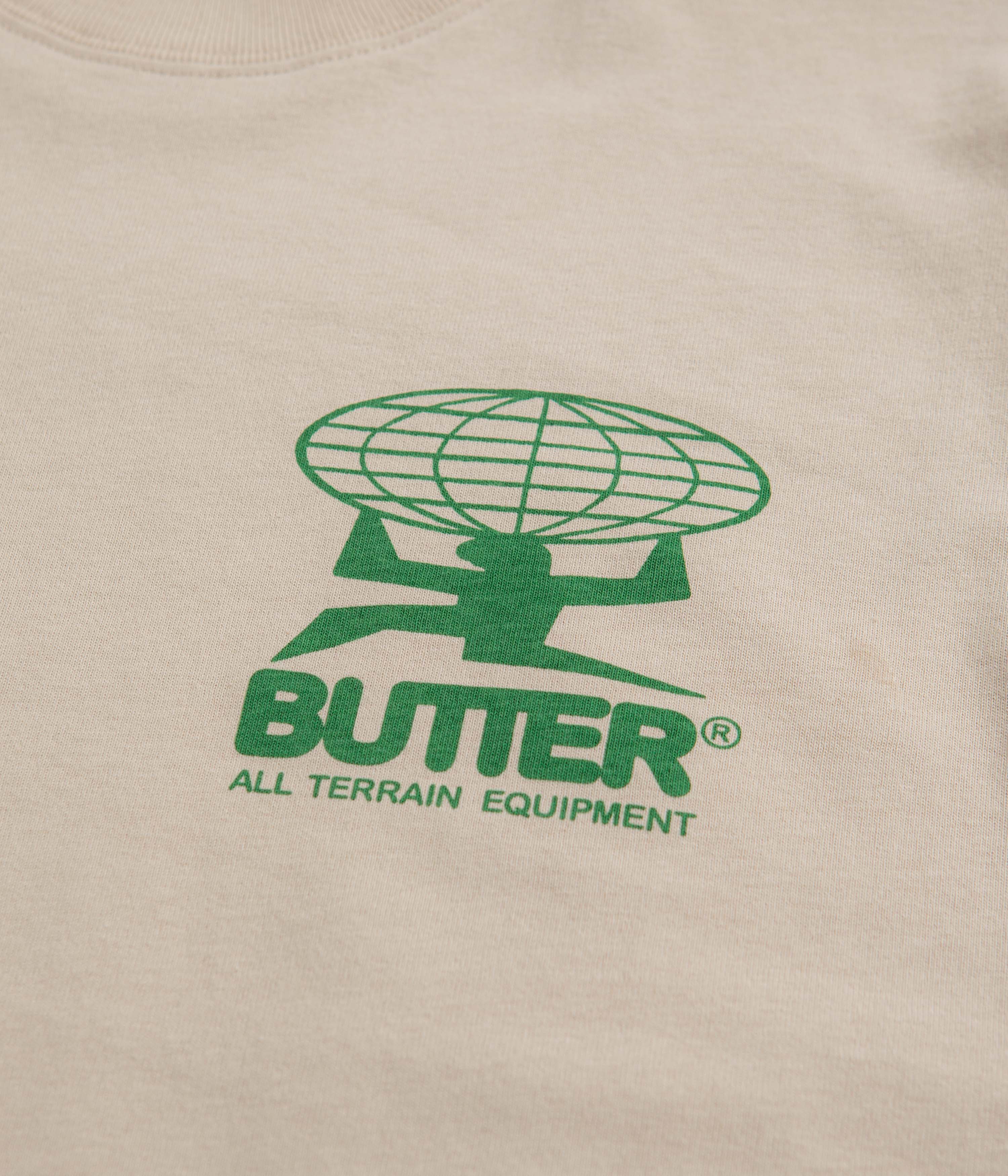 Butter Goods All Terrain T-Shirt - Sand / Green - Image 4