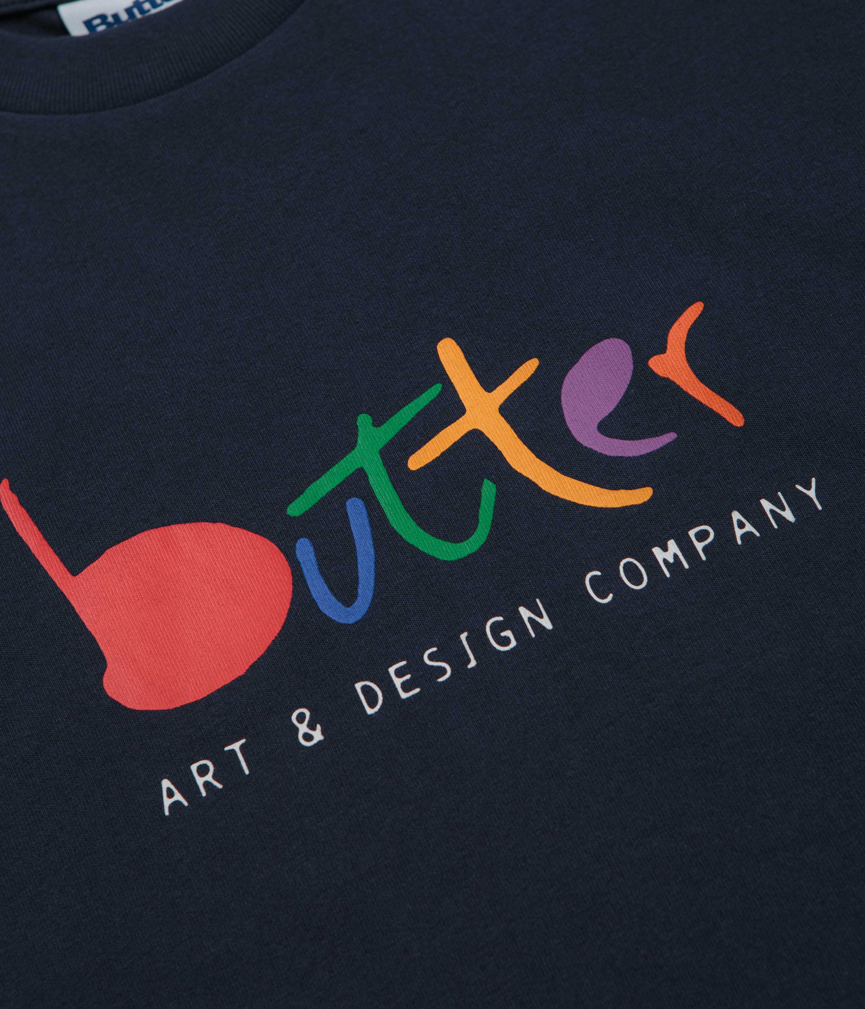 Butter Goods Art T-Shirt - Navy - Image 3