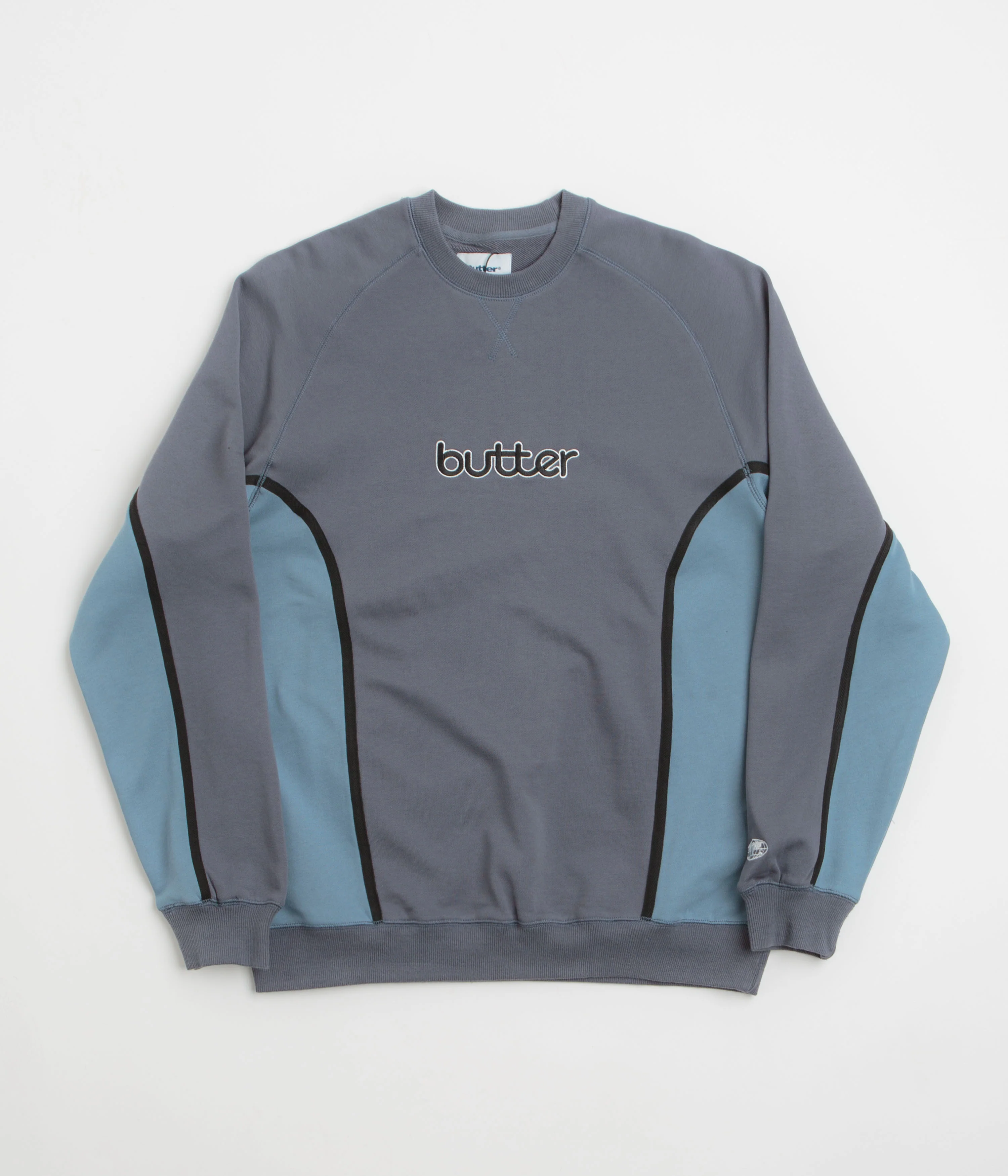 Butter Goods Aspect Crewneck Sweatshirt - Slate / Denim