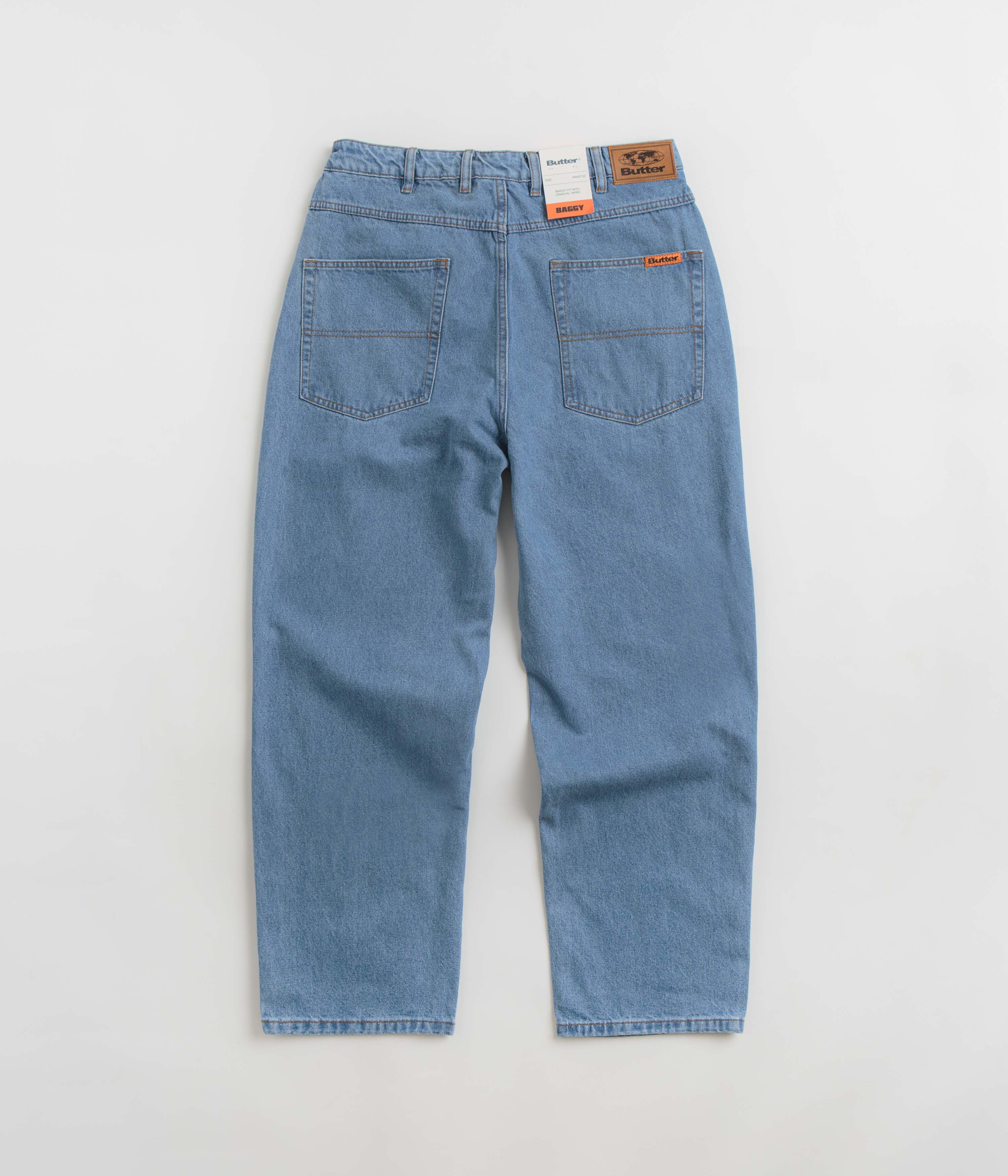 Butter Goods Baggy Jeans - Washed Indigo - Image 3