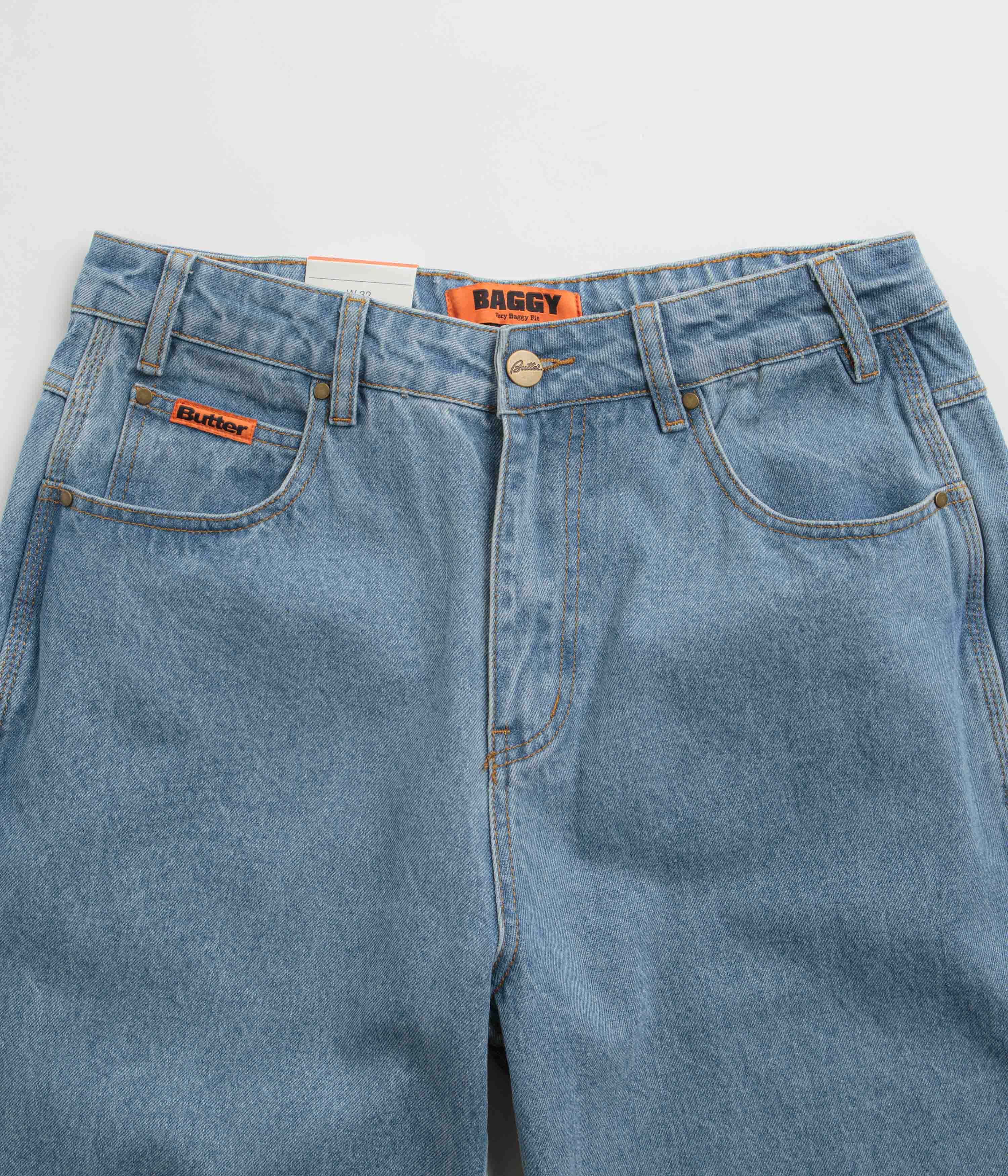 Butter Goods Baggy Jeans - Washed Indigo / Indigo - Image 4