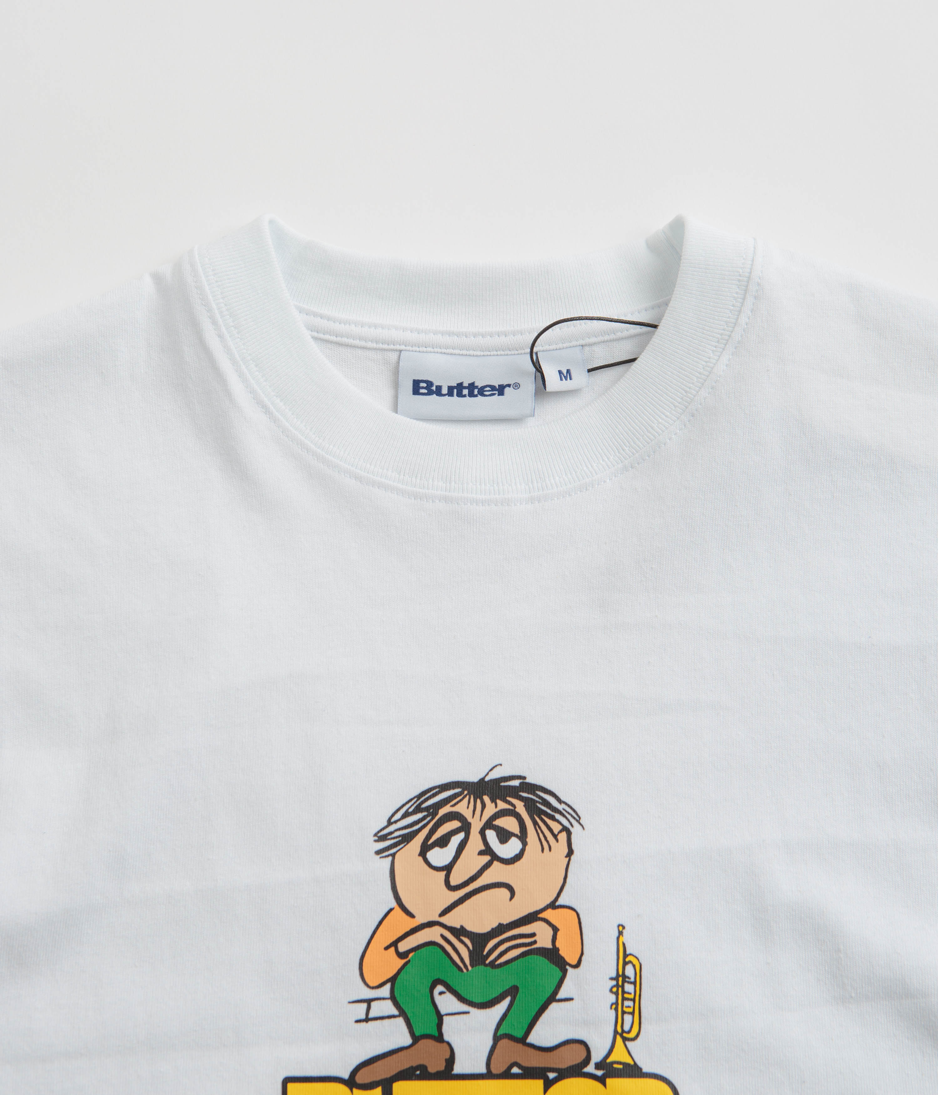 Butter Goods Blues Logo T-Shirt - White - Image 2