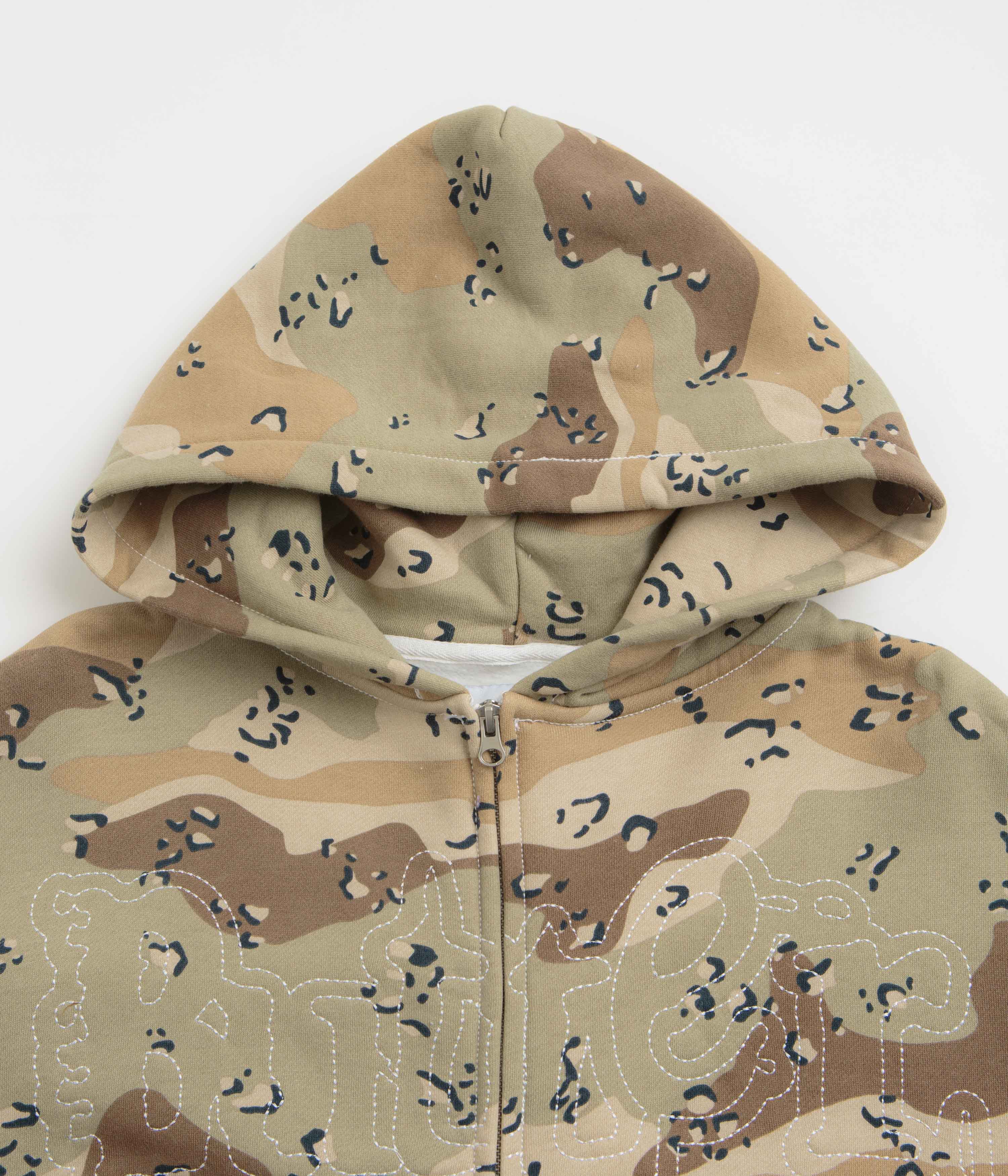 Butter Goods Breakdown Zip-Thru Hoodie - Desert Camo - Image 2