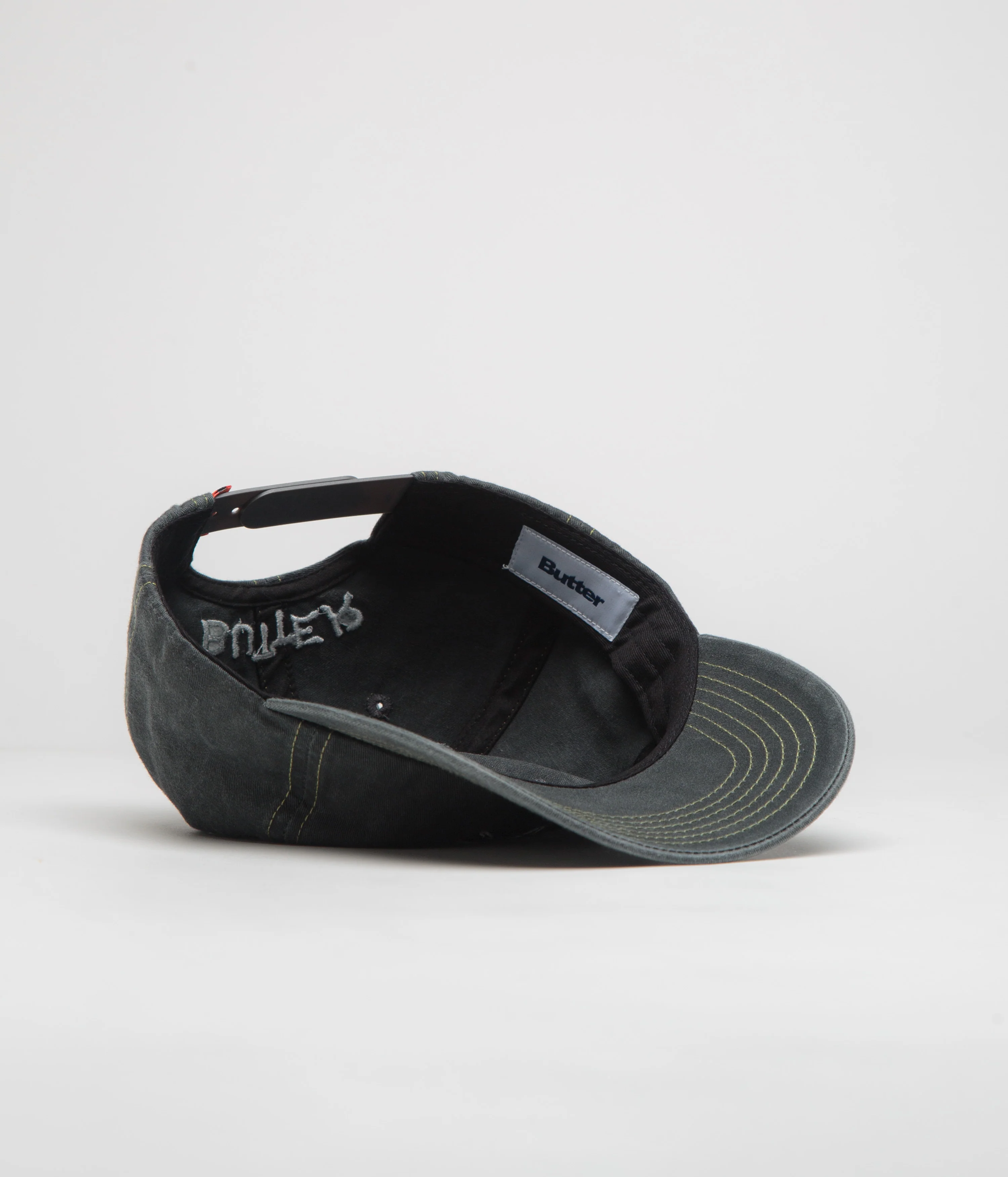 Butter Goods Canine 5 Panel Cap - Washed Black - Image 4