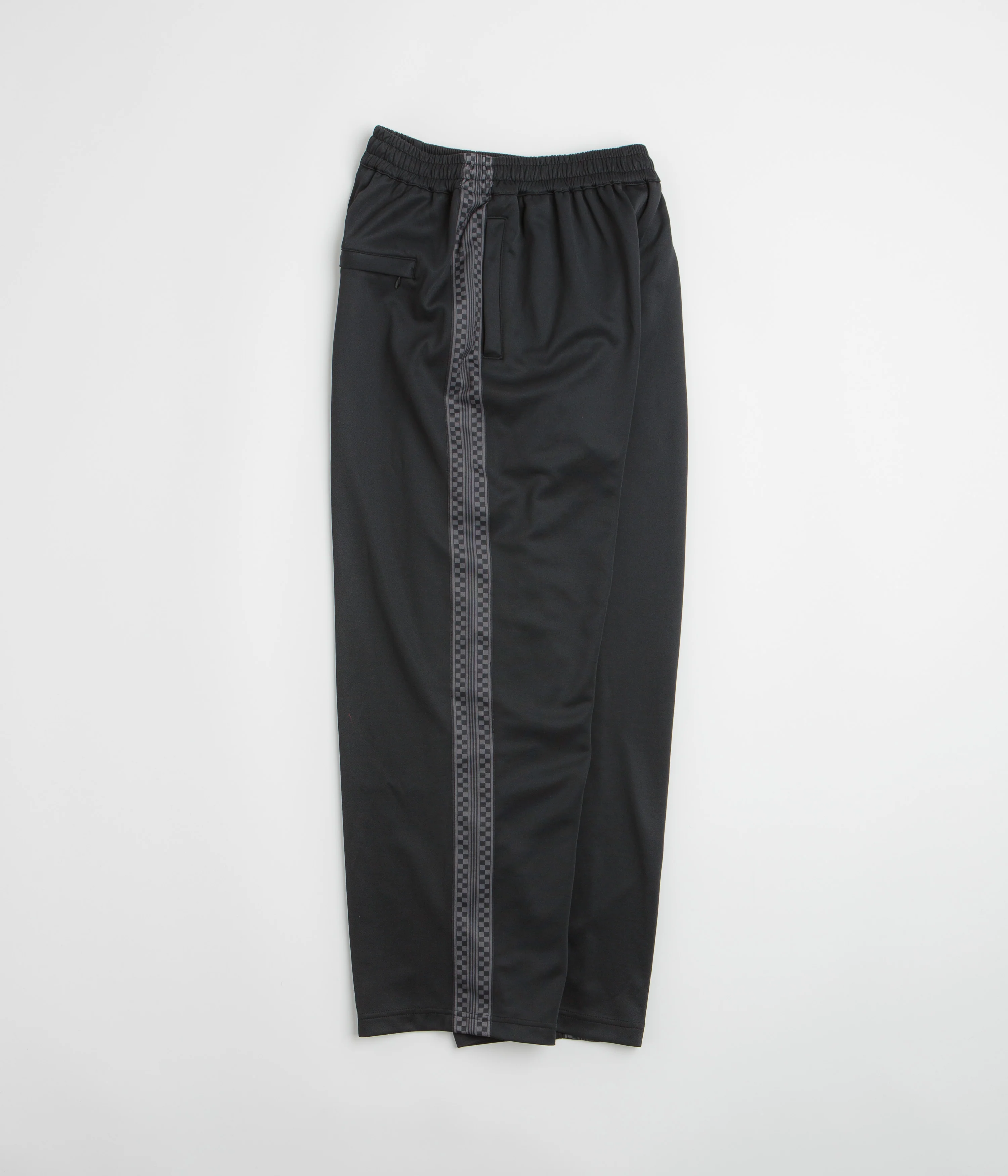 Butter Goods Check Tape Tracksuit Pants - Black - Image 2