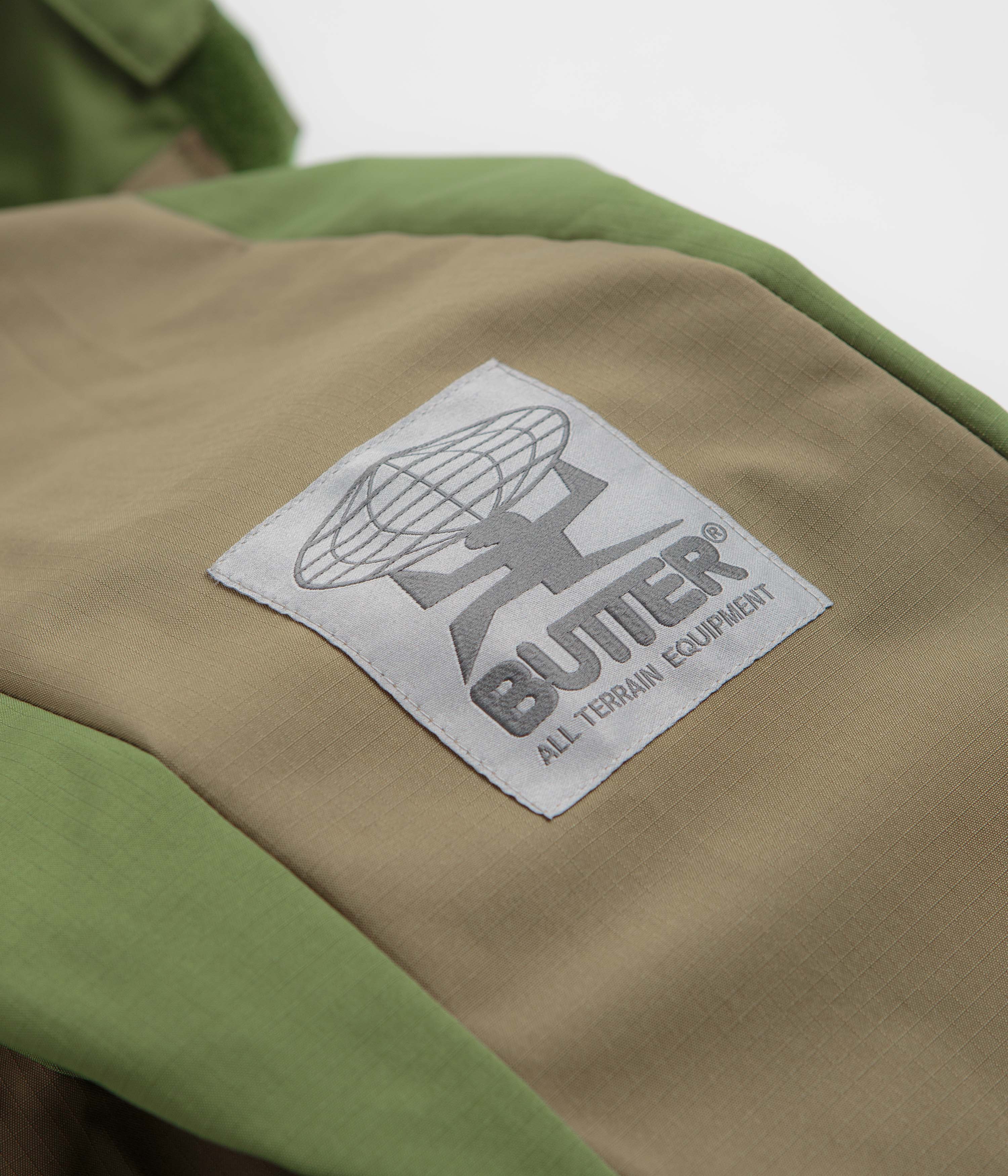 Butter Goods Contour Anorak Jacket - Sage / Stone - Image 6