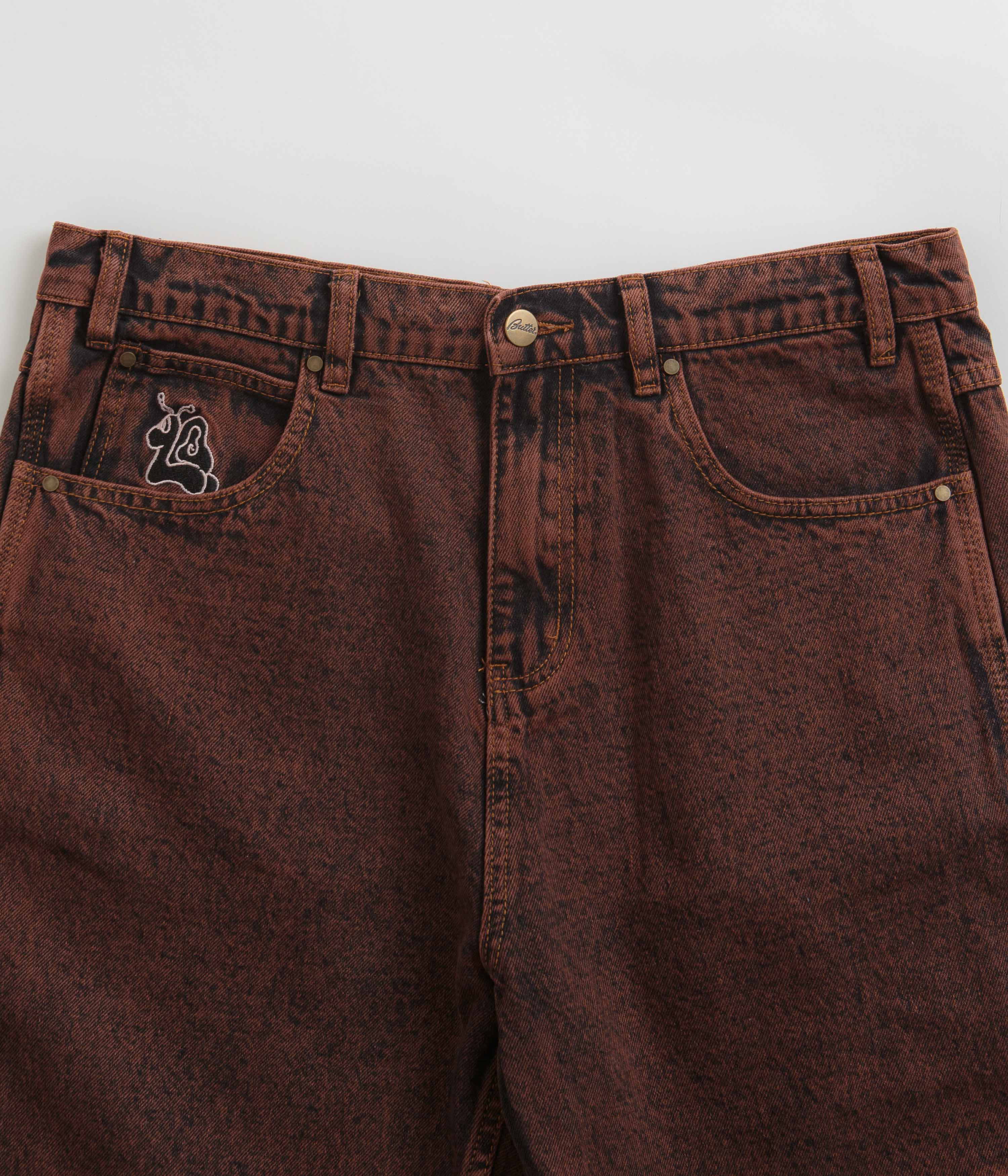 Butter Goods Critter Baggy Denim Shorts - Brick - Image 6