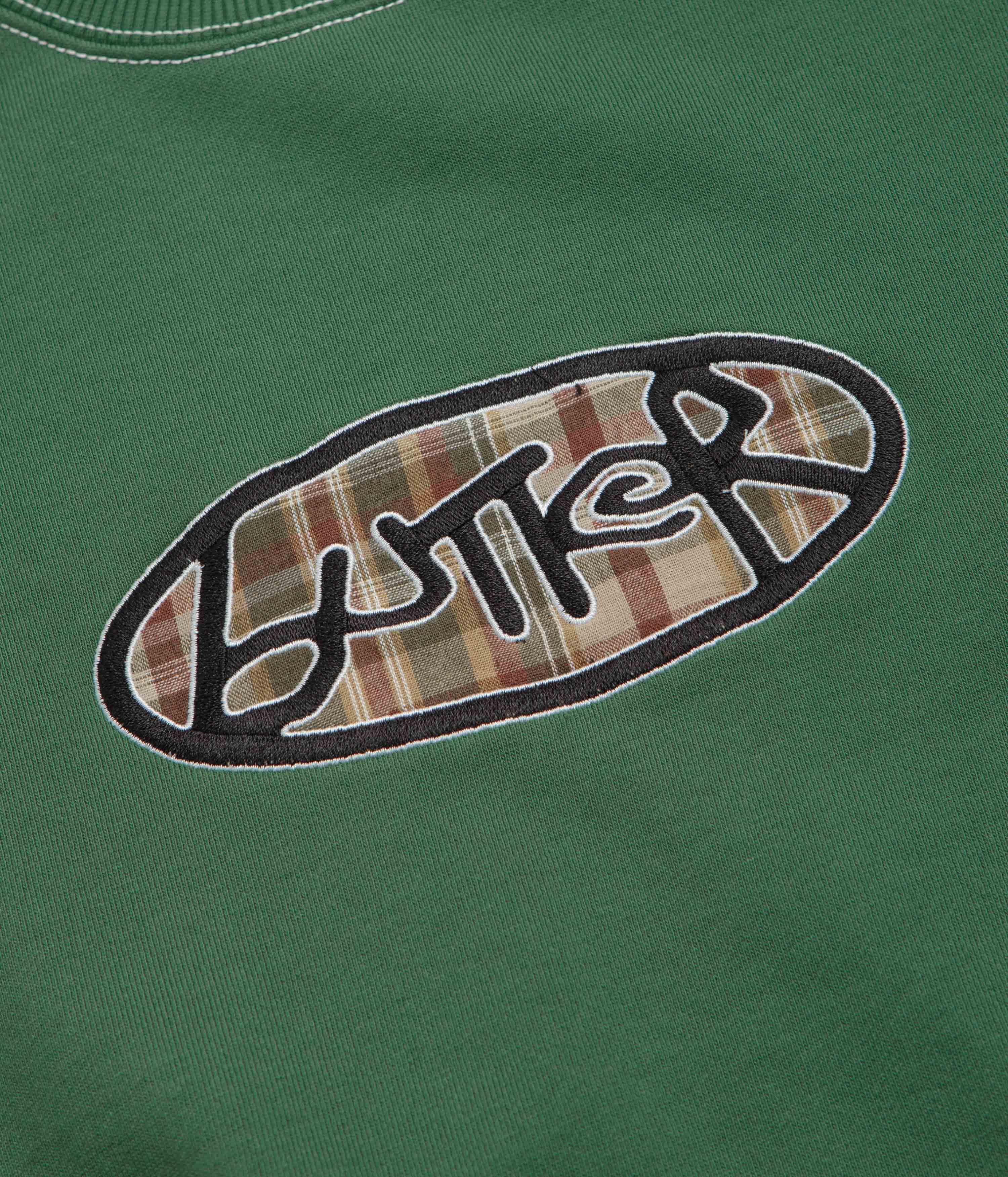 Butter Goods Crust Crewneck Sweatshirt - Washed Forest - Image 3