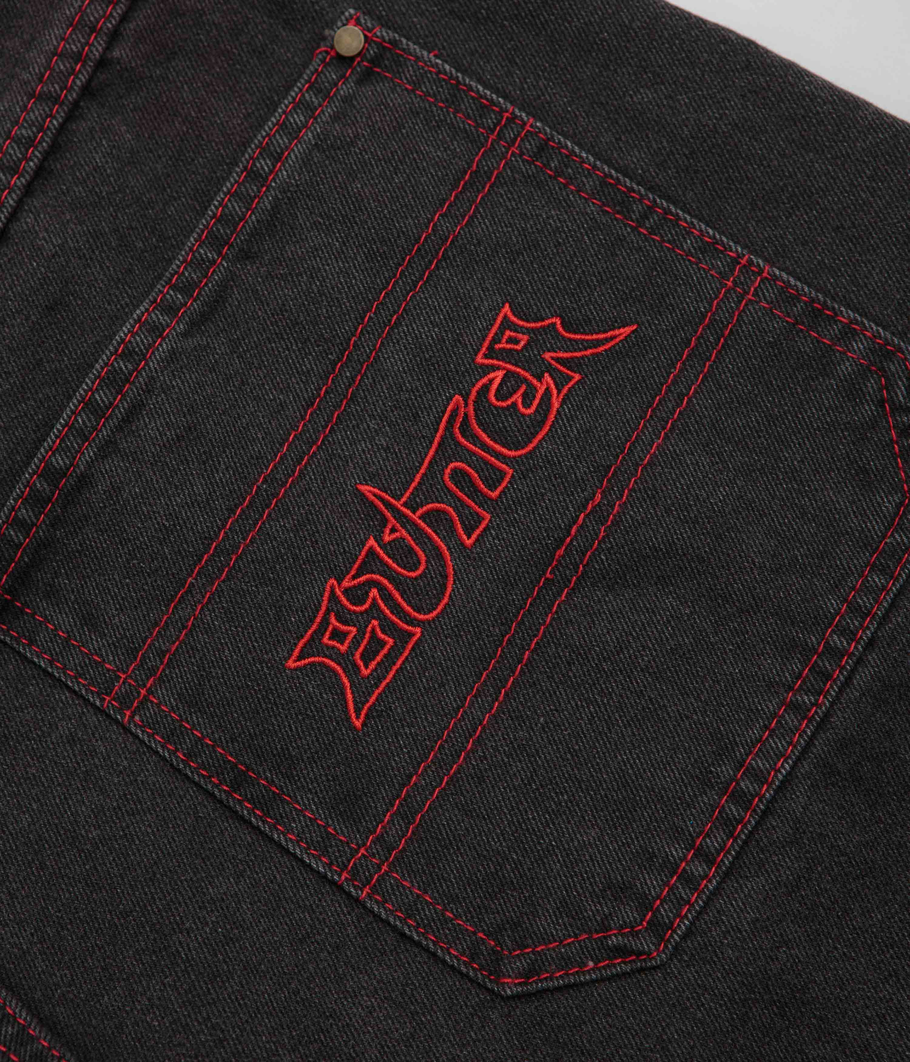 Butter Goods Encounter Denim Shorts - Tinted Washed Black - Image 8