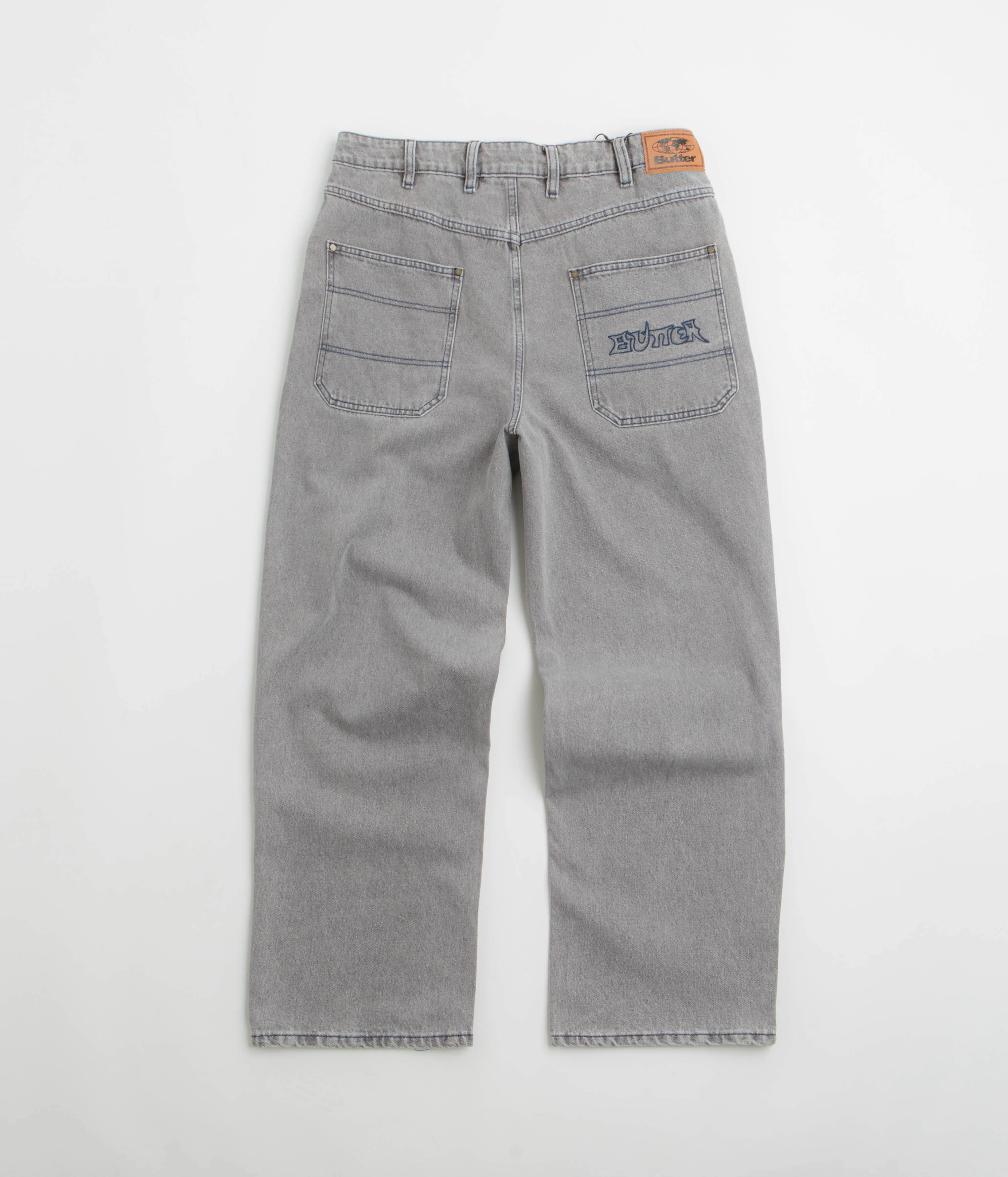Butter Goods Encounter Jeans - Washed Soft Grey - Image 3