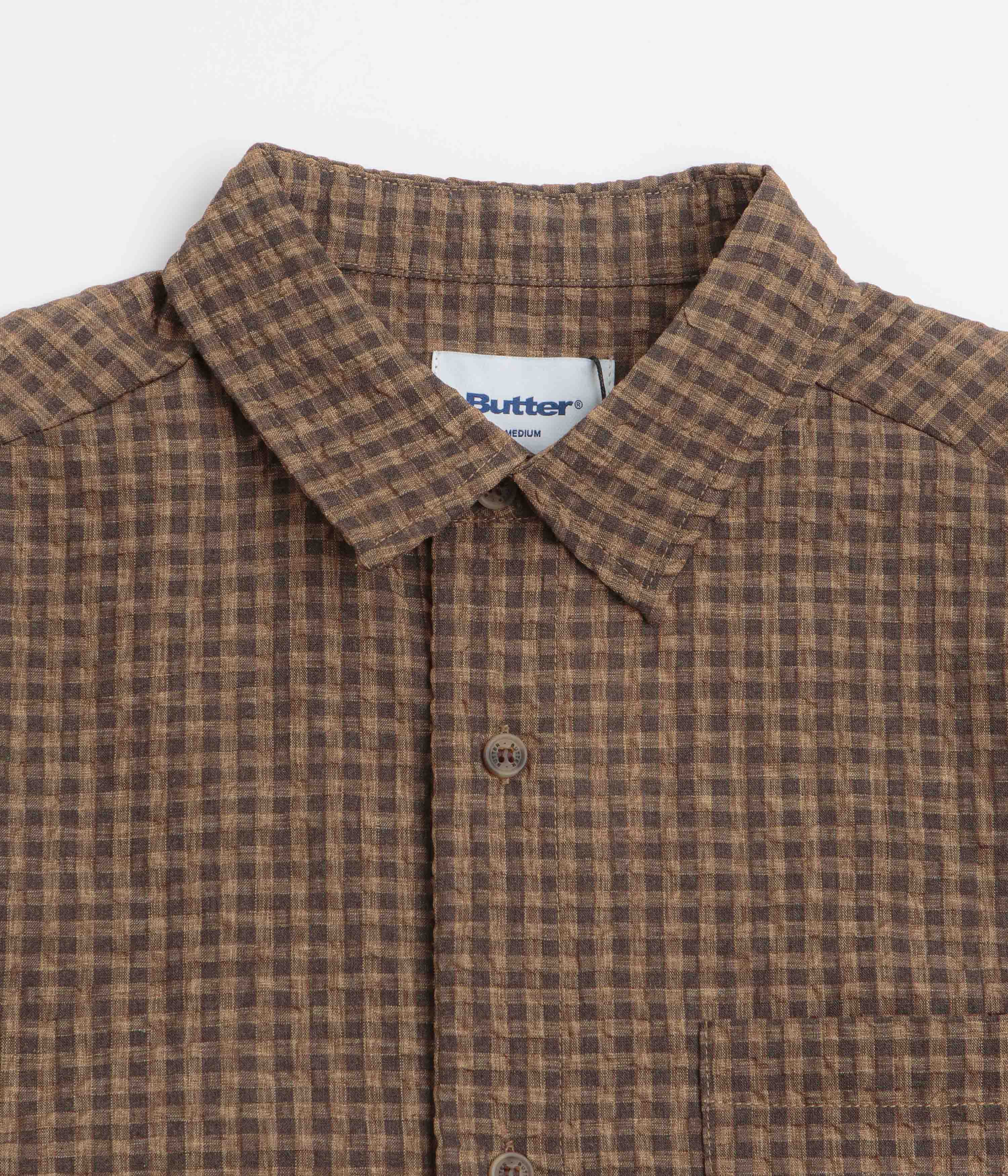 Butter Goods Equipment Short Sleeve Shirt - Brown - Image 2