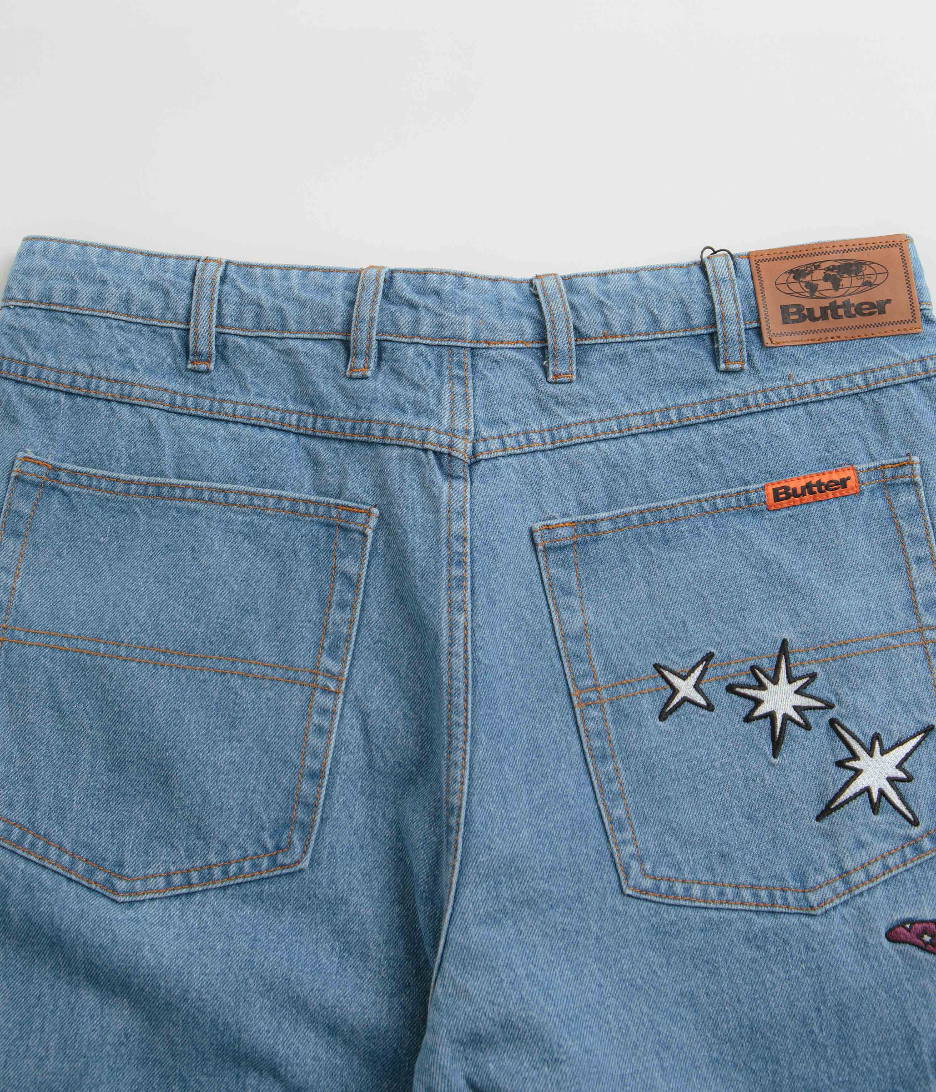 Butter Goods Fantasia Baggy Denim Jeans - Washed Indigo - Image 6