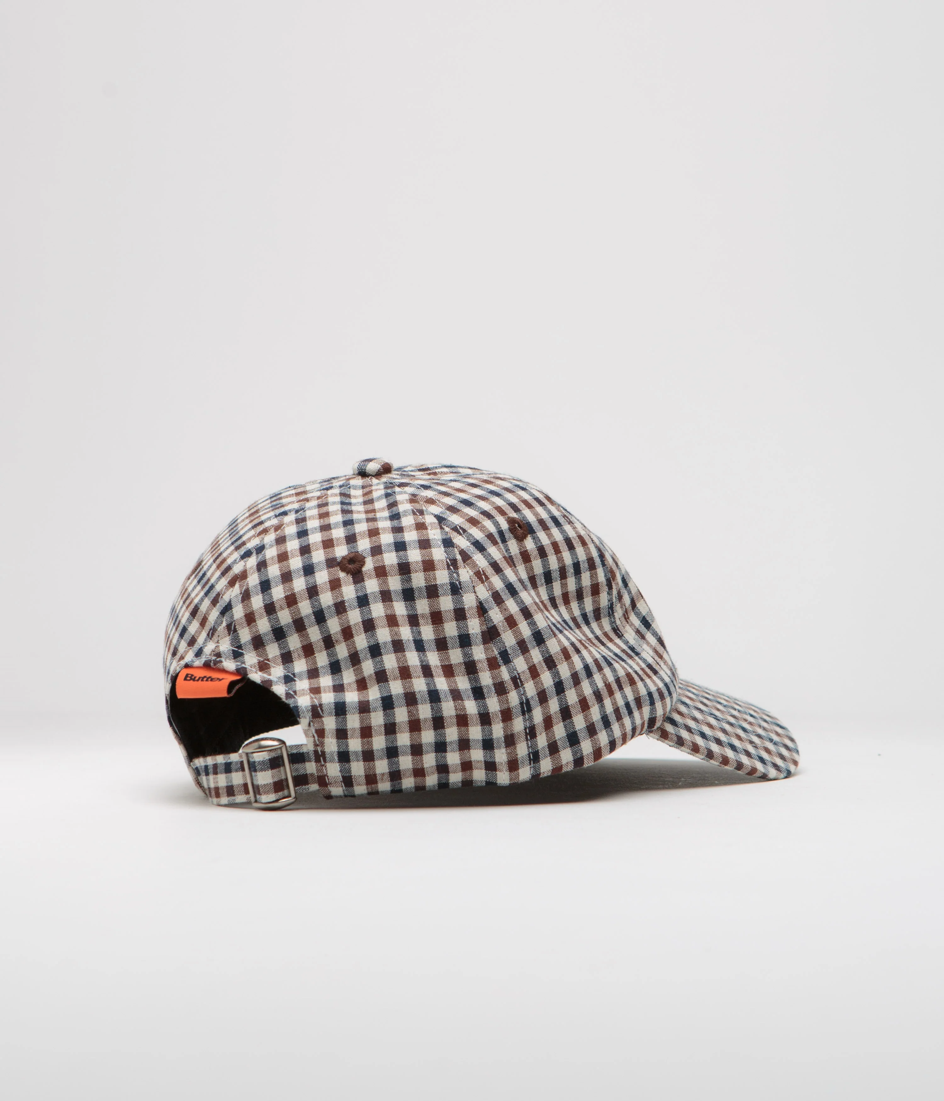 Butter Goods Gingham Cap - Brown / Navy - Image 3
