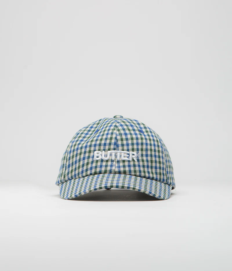 Butter Goods Gingham Cap - Fern / Blue - Image 2
