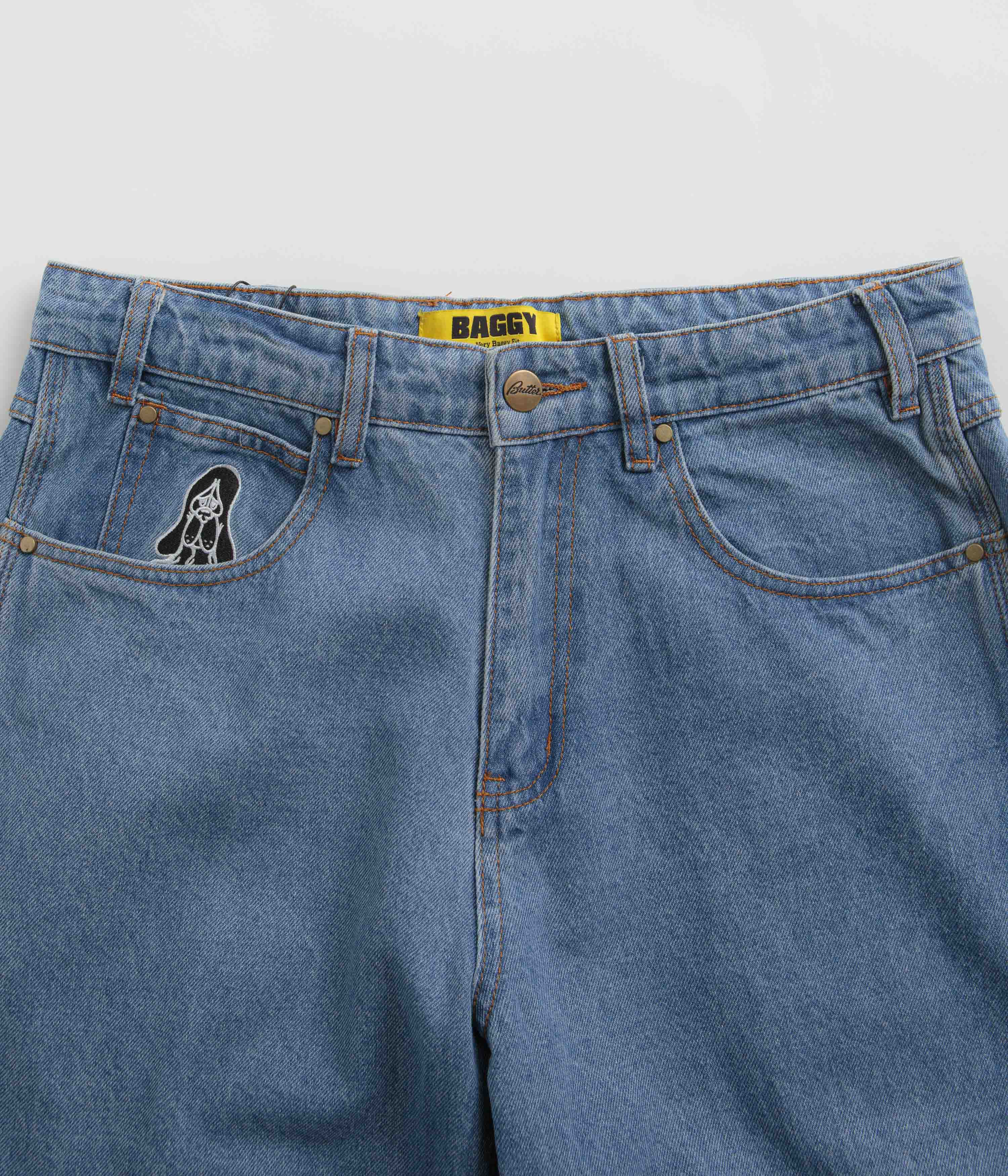 Butter Goods Hound Jeans - Washed Indigo - Image 4