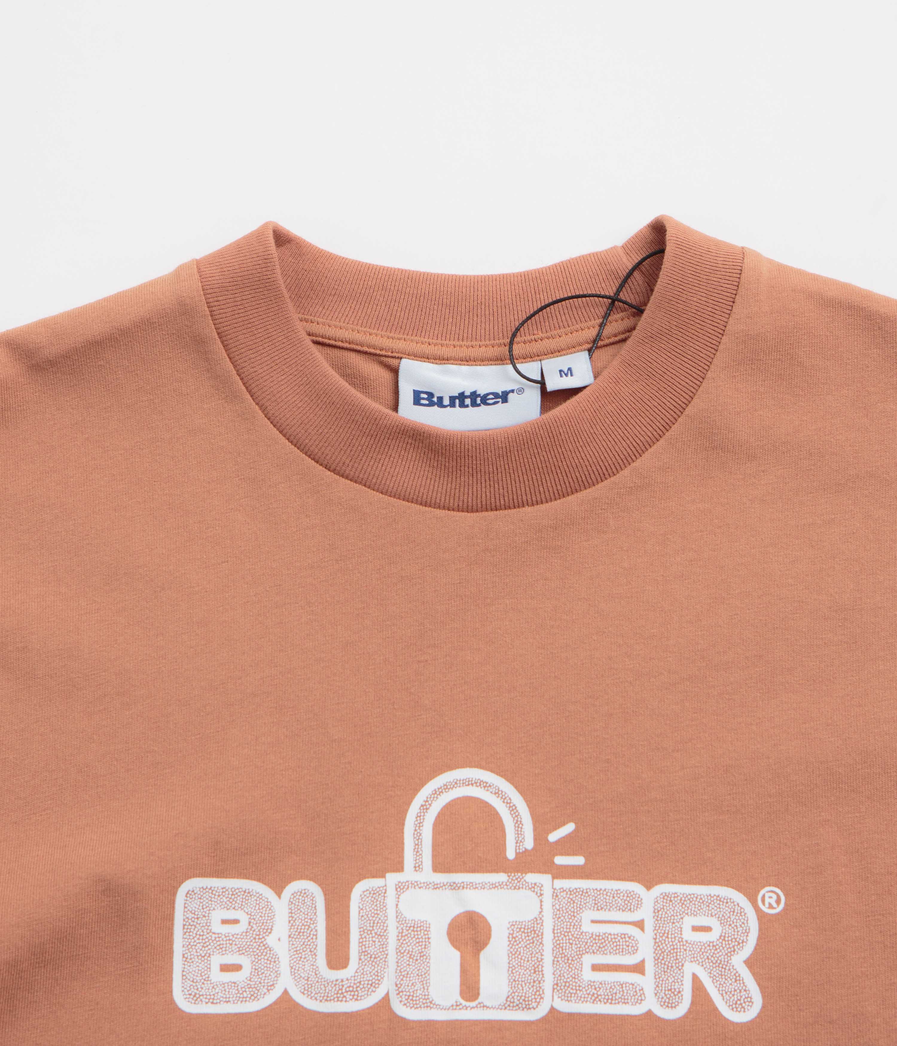 Butter Goods Lock T-Shirt - Washed Wood - Image 2
