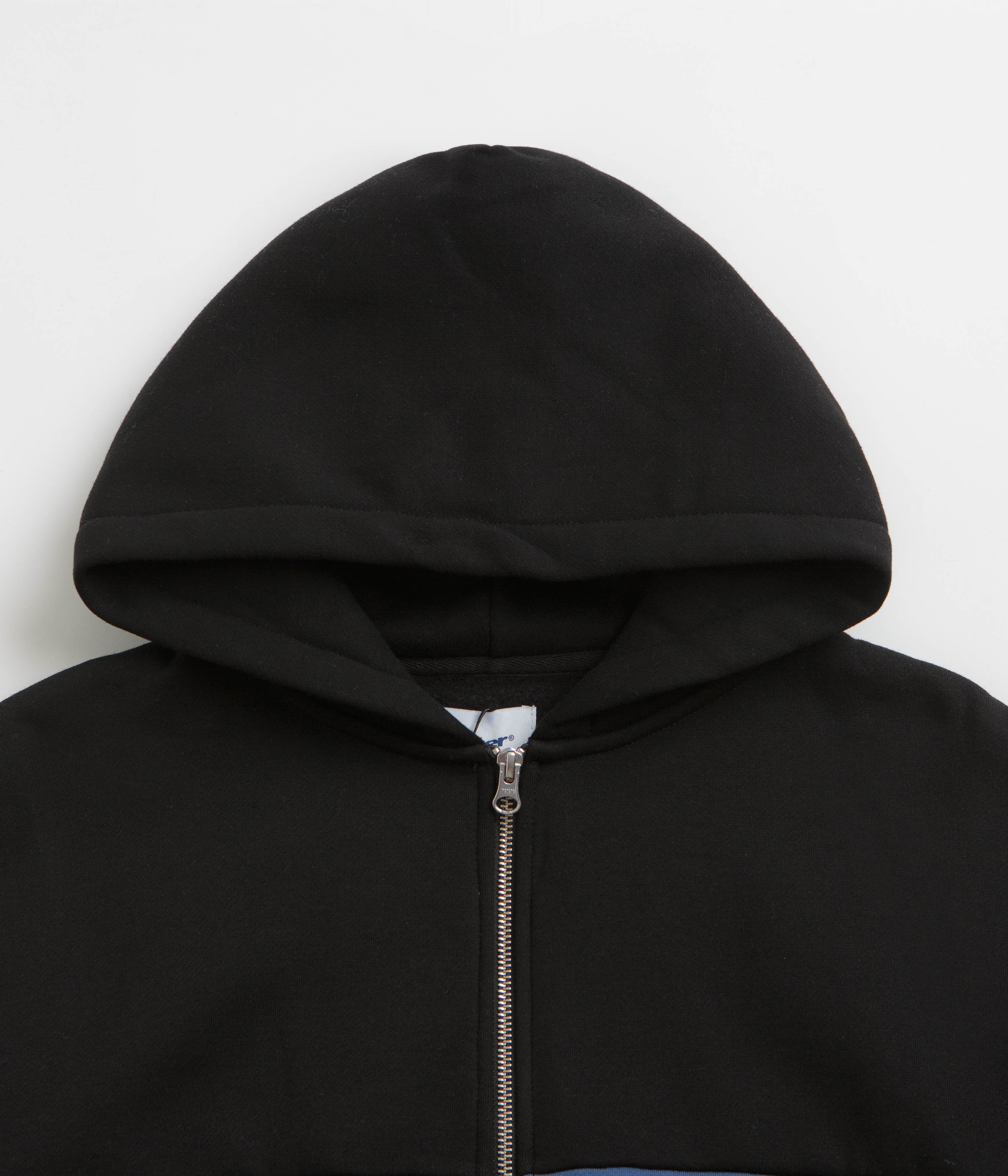 Butter Goods Panel Zip-Thru Hoodie - Black - Image 4
