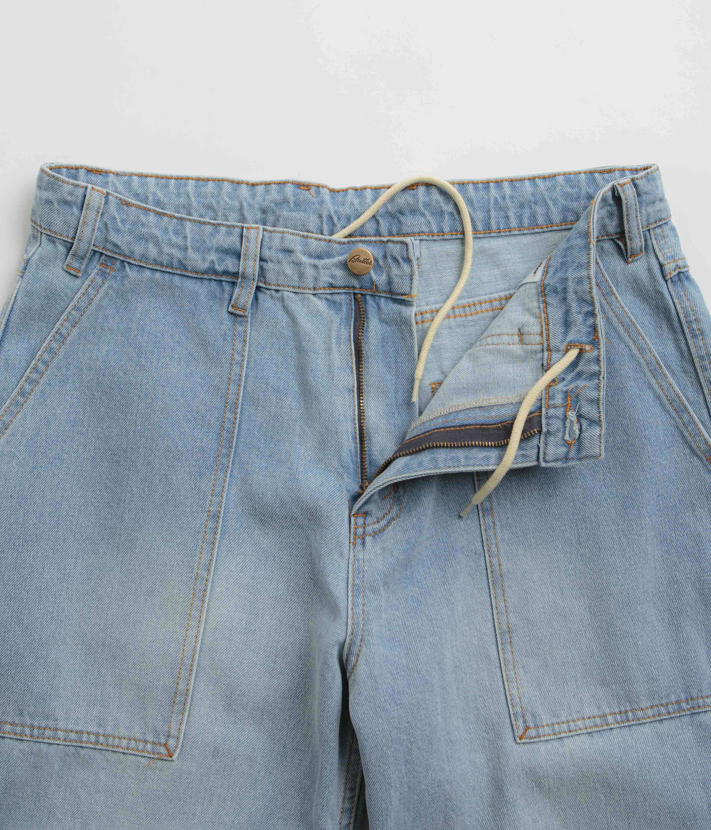 Butter Goods Patch Pocket Jeans - Faded Light Blue - Image 5
