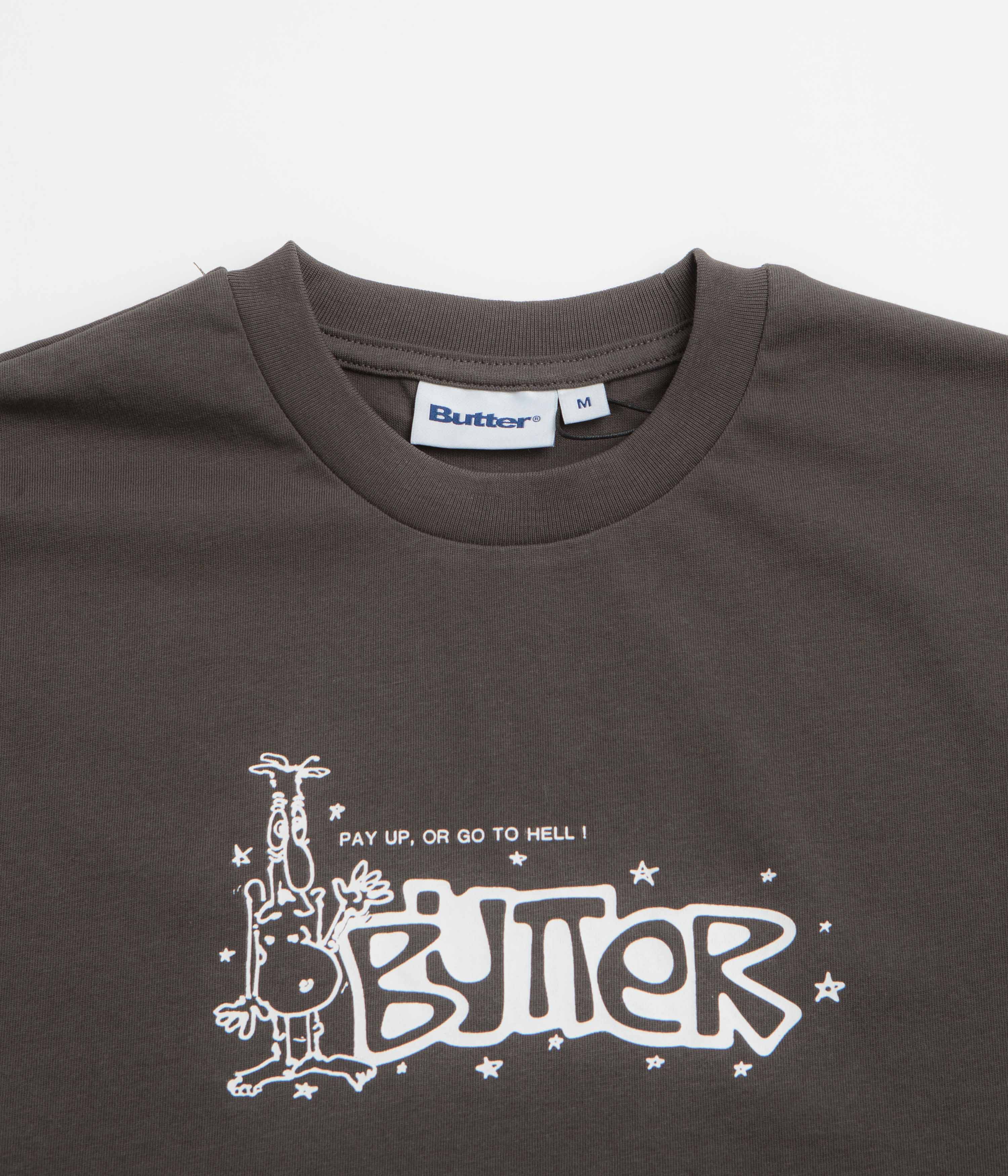 Butter Goods Pay Up T-Shirt - Charcoal - Image 2