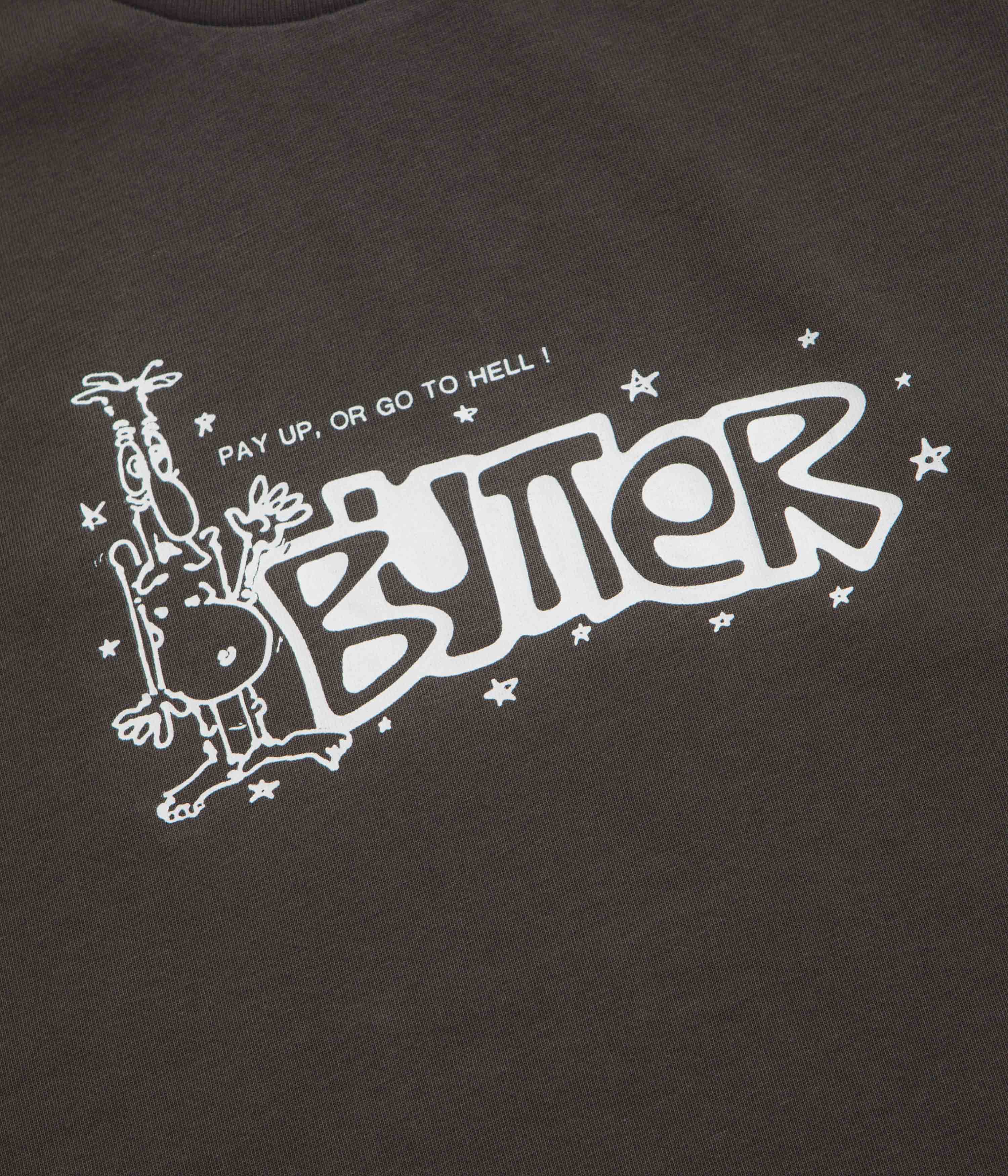 Butter Goods Pay Up T-Shirt - Charcoal - Image 3