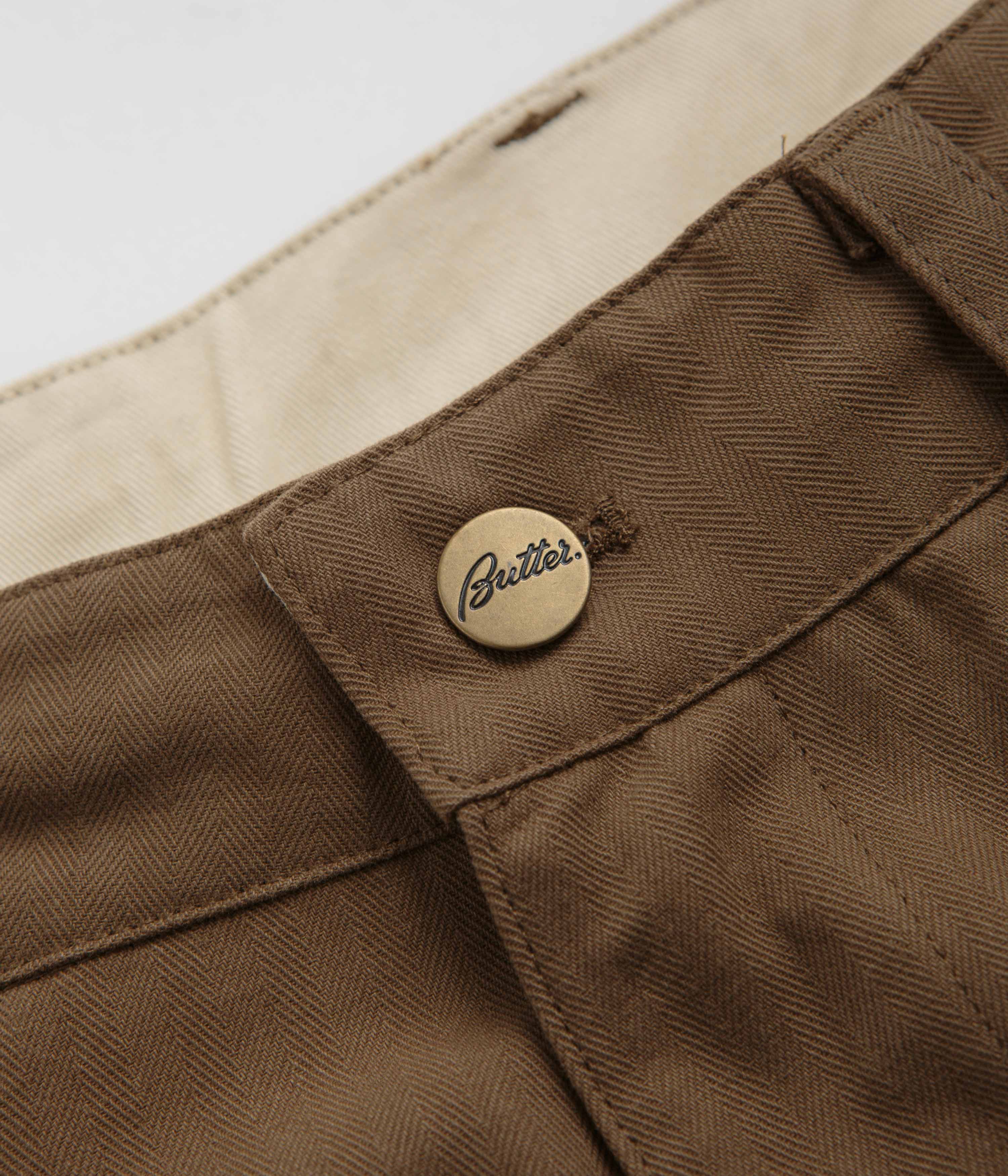 Butter Goods Pleated Trousers - Brown - Image 7