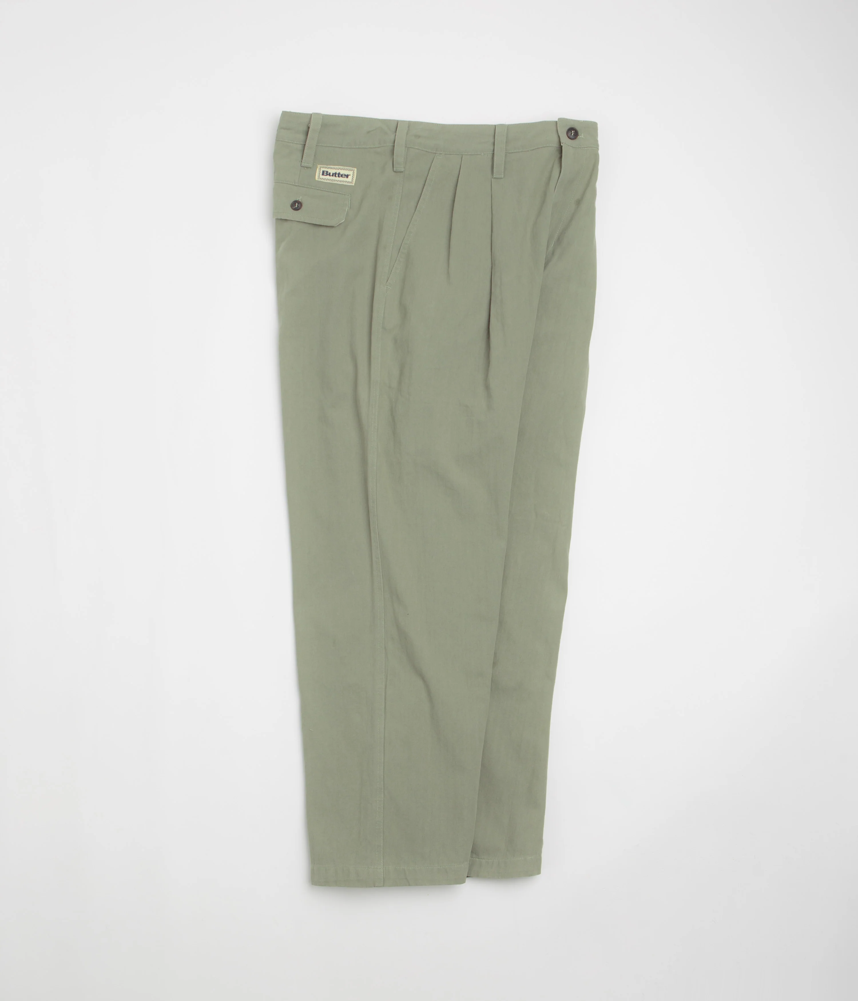 Butter Goods Pleated Trousers - Washed Fatigue - Image 2