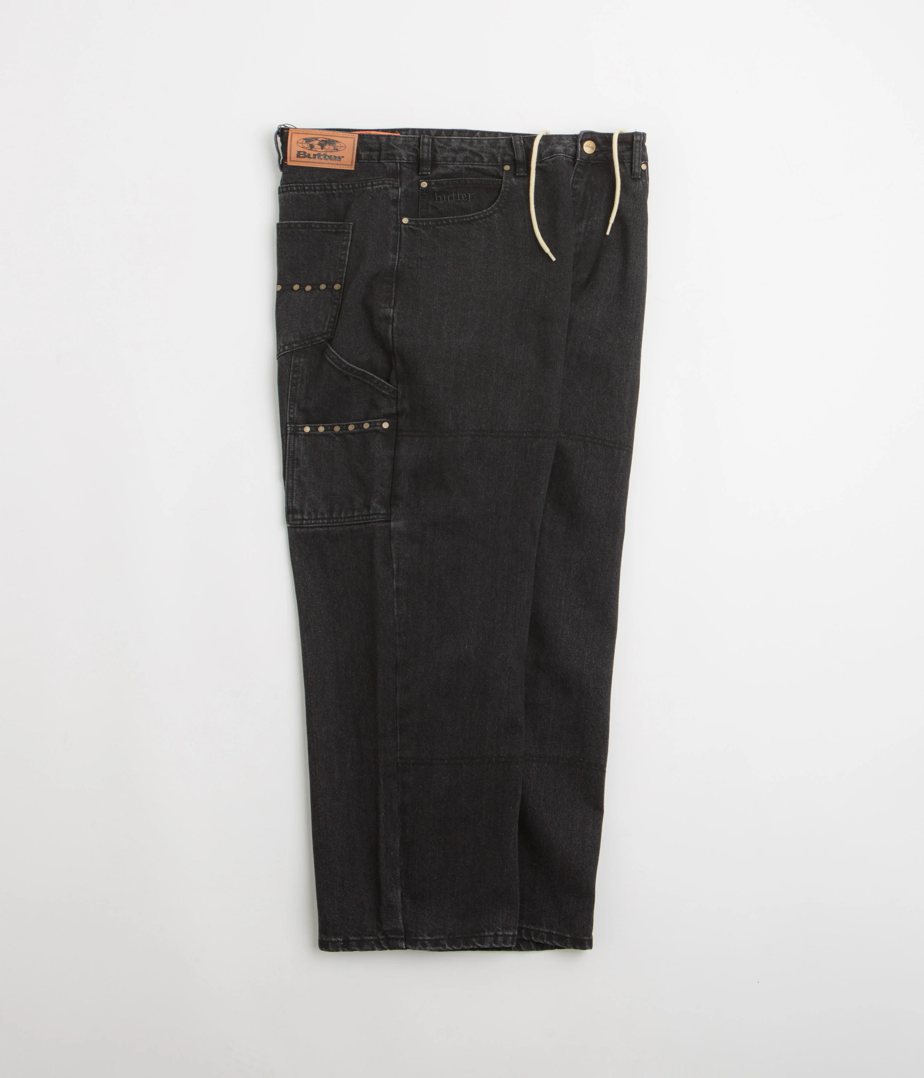 Butter Goods Rivet Jeans - Washed Black - Image 2