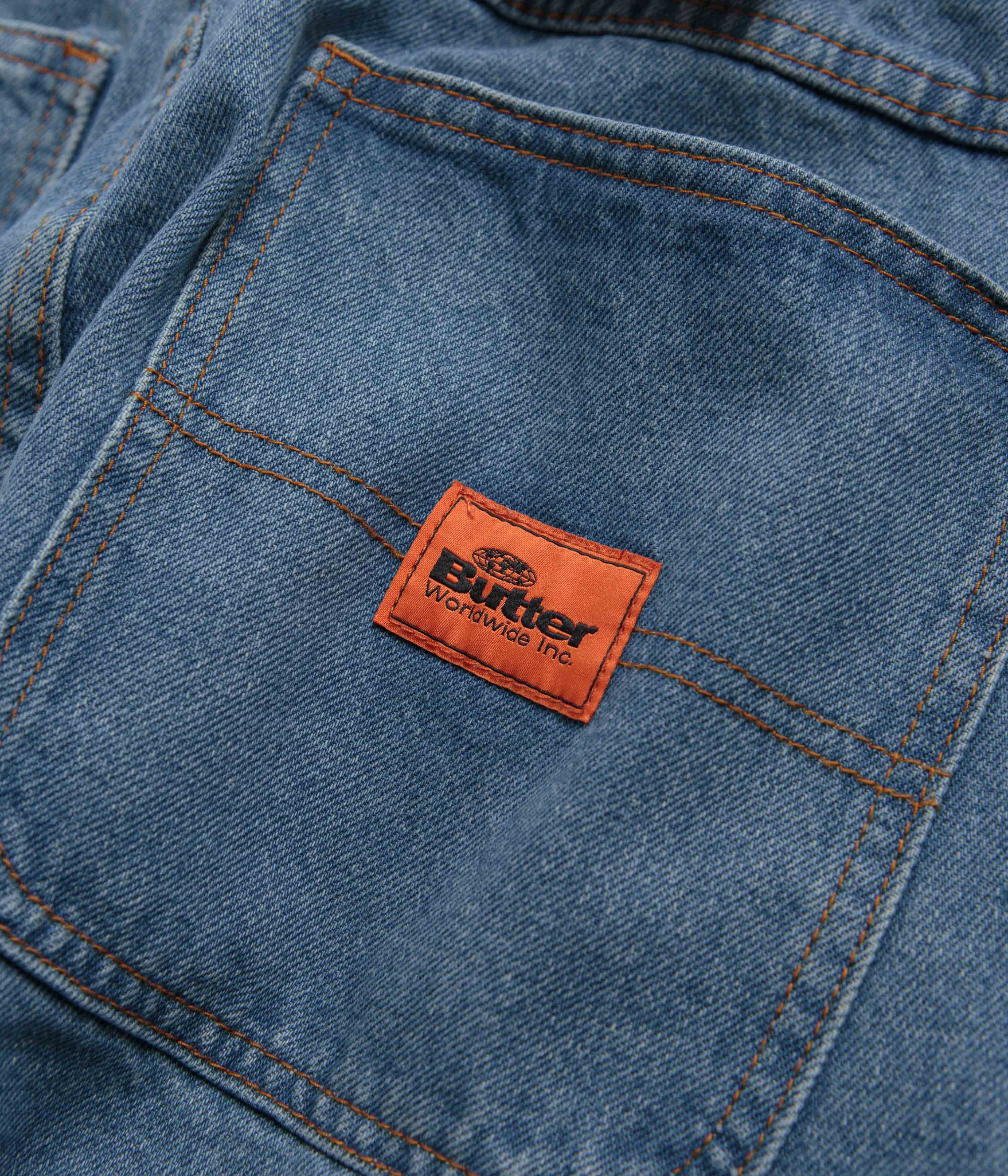 Butter Goods Santosuosso Denim Pants - Washed Indigo - Image 8