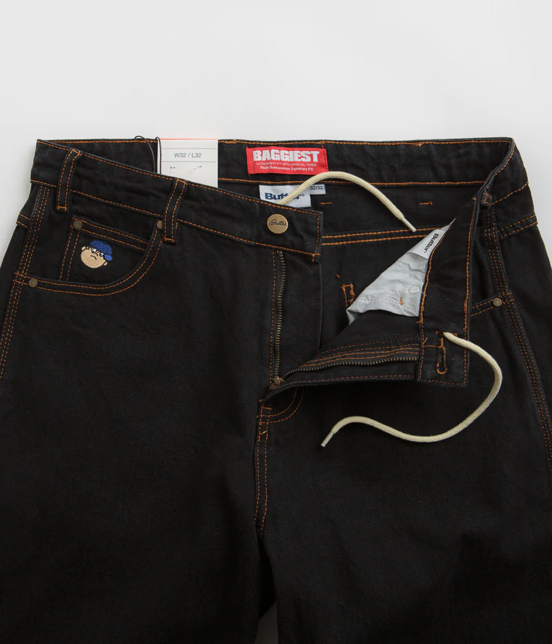 Butter Goods Santosuosso Jeans - Washed Black / Blue - Image 5