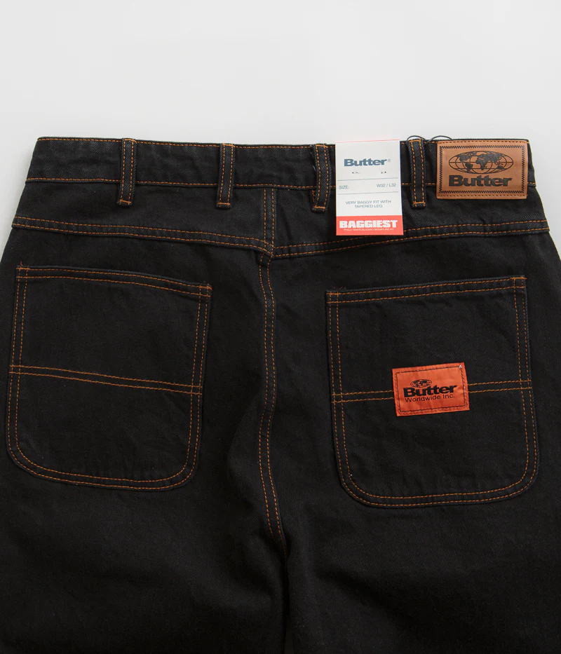 Butter Goods Santosuosso Jeans - Washed Black / Blue - Image 6