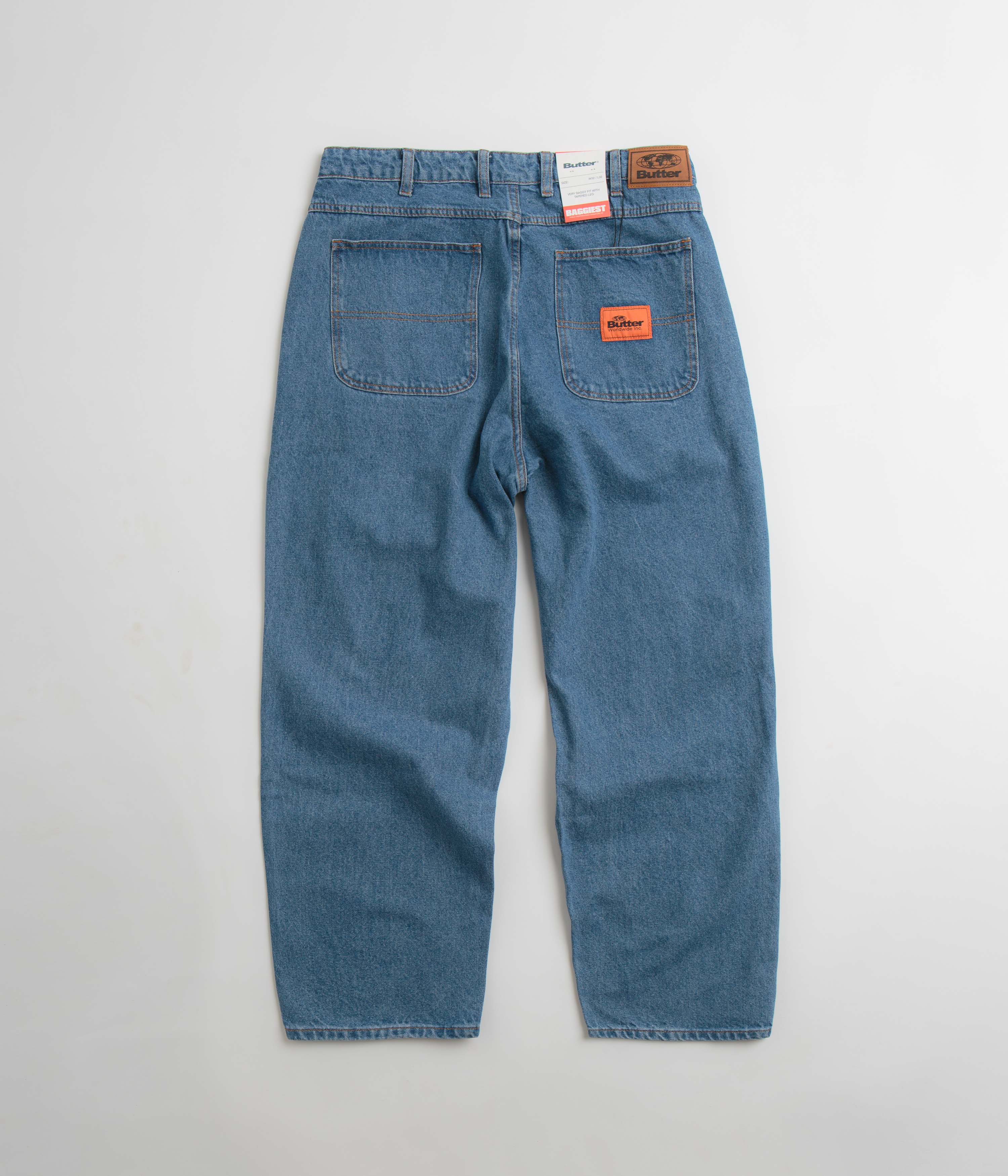 Butter Goods Santosuosso Jeans - Washed Indigo / Blue / Blue - Image 3