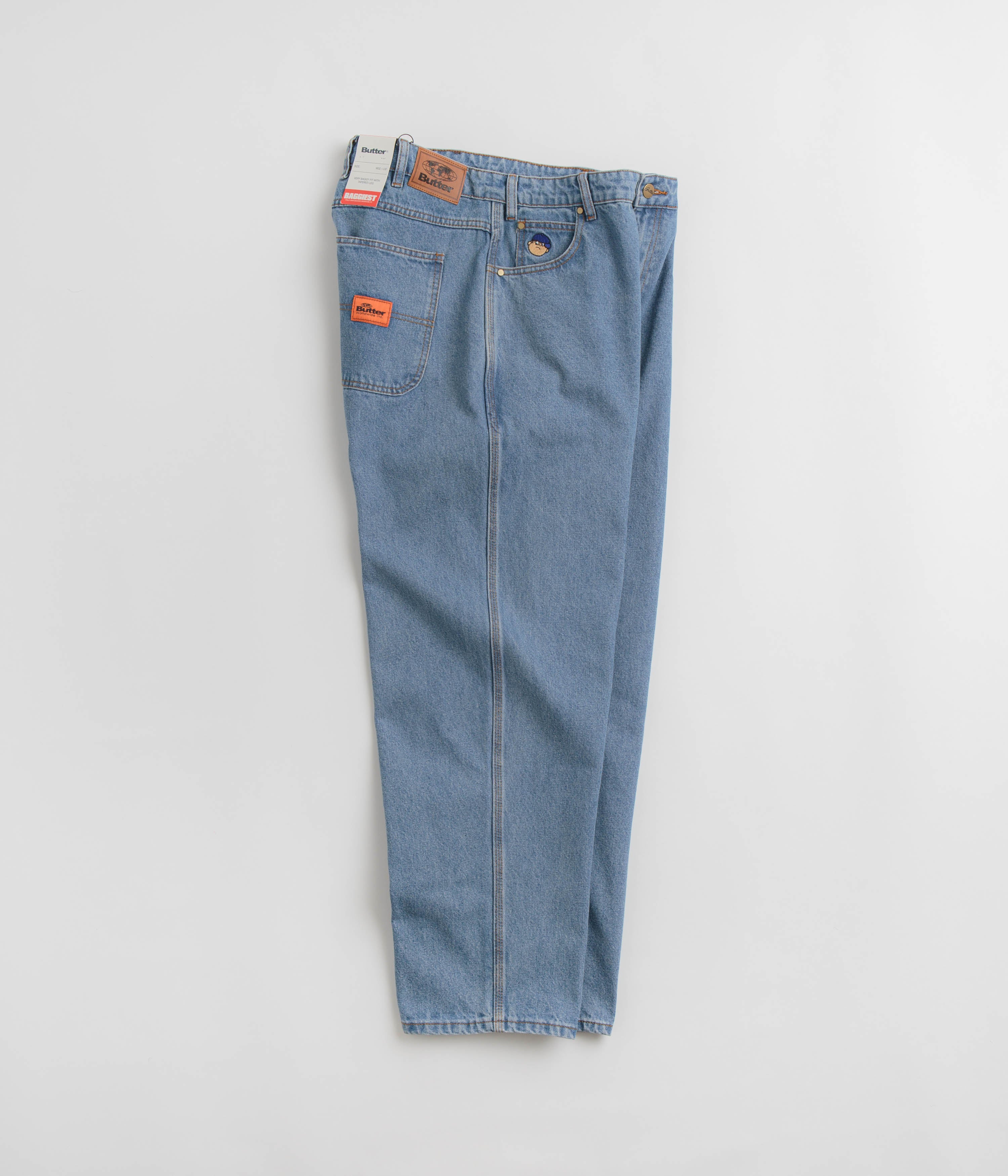 Butter Goods Santosuosso Jeans - Washed Indigo / Light Blue - Image 2