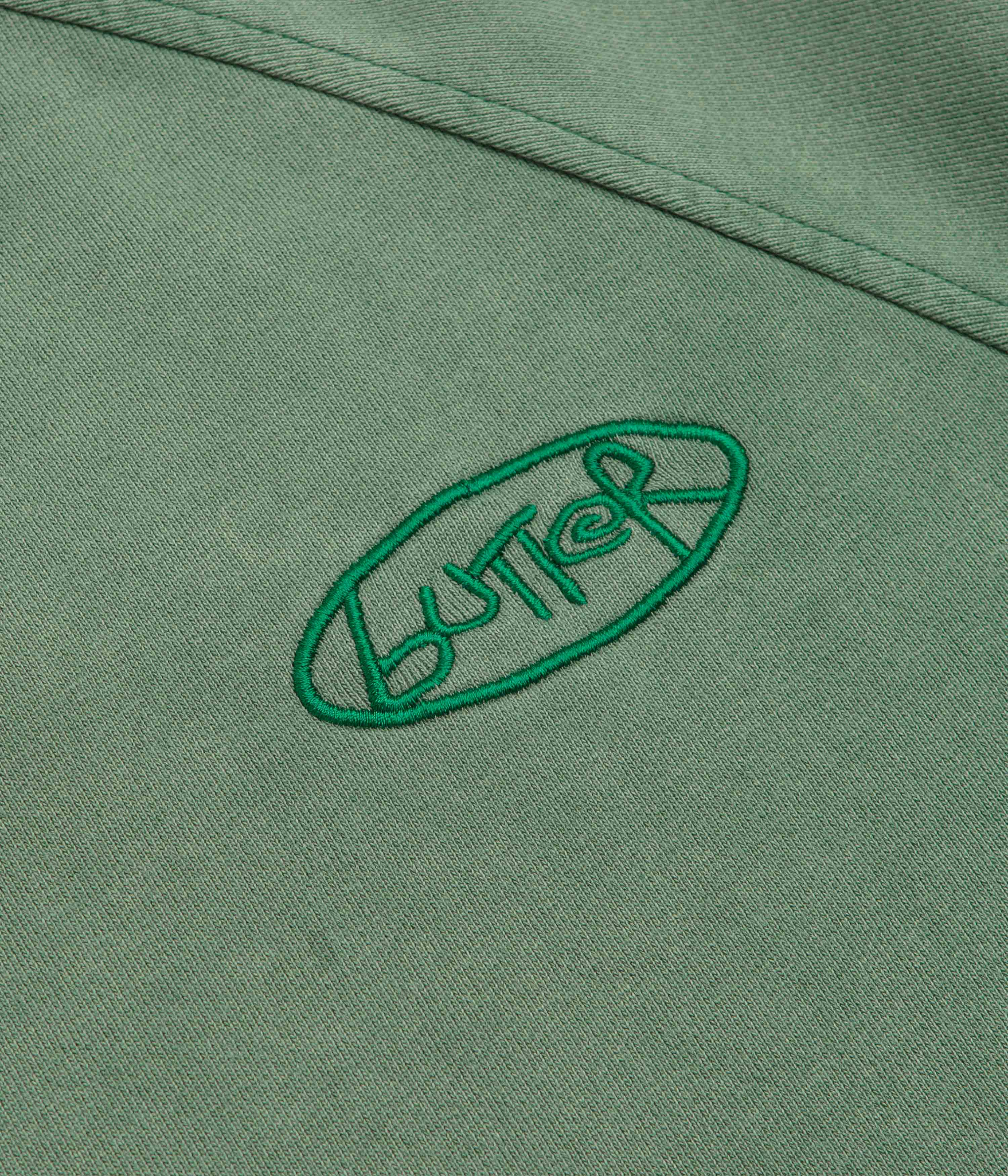 Butter Goods Scrubbed Crewneck Sweatshirt - Fern - Image 3