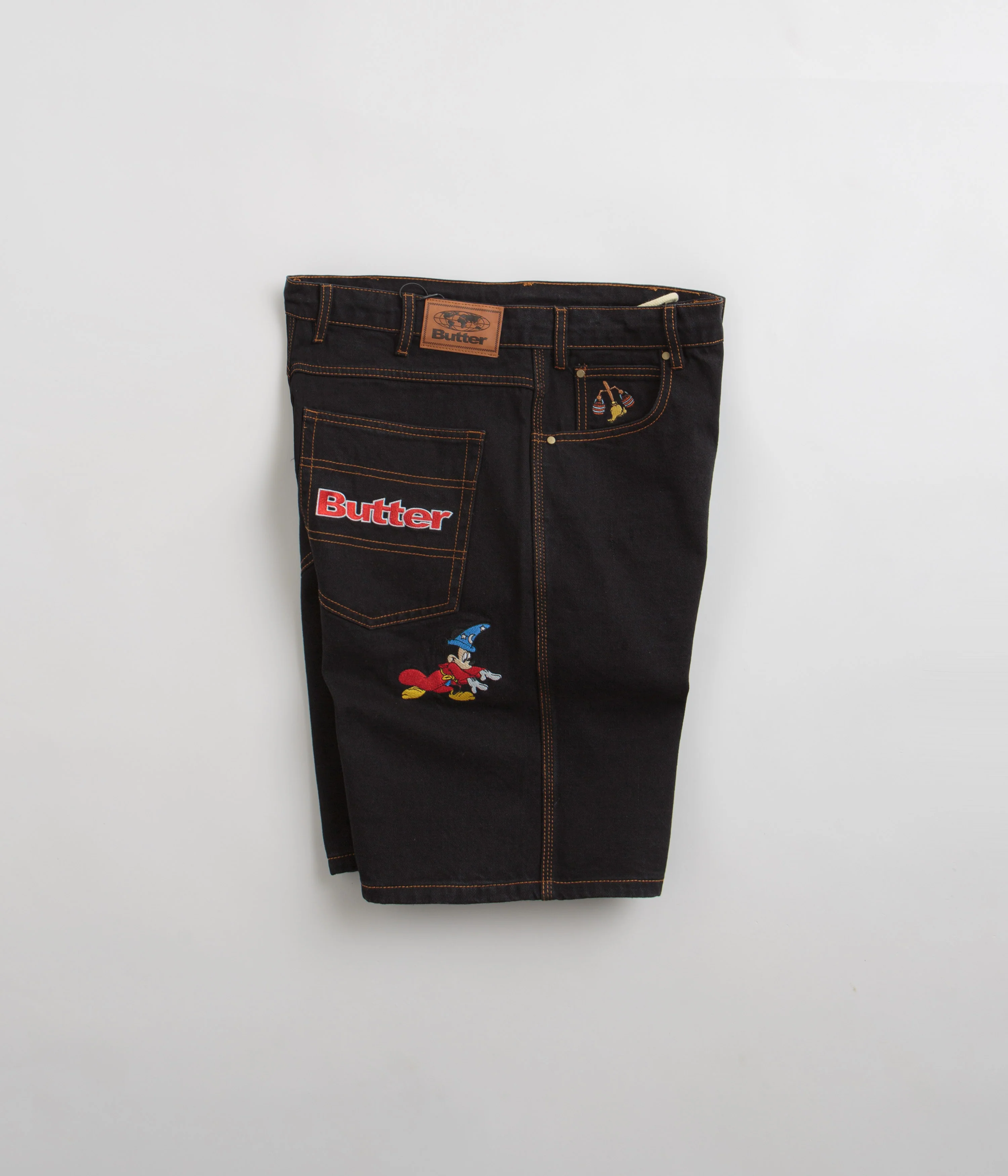 Butter Goods Sorcerer Baggy Denim Shorts - Washed Black - Image 2