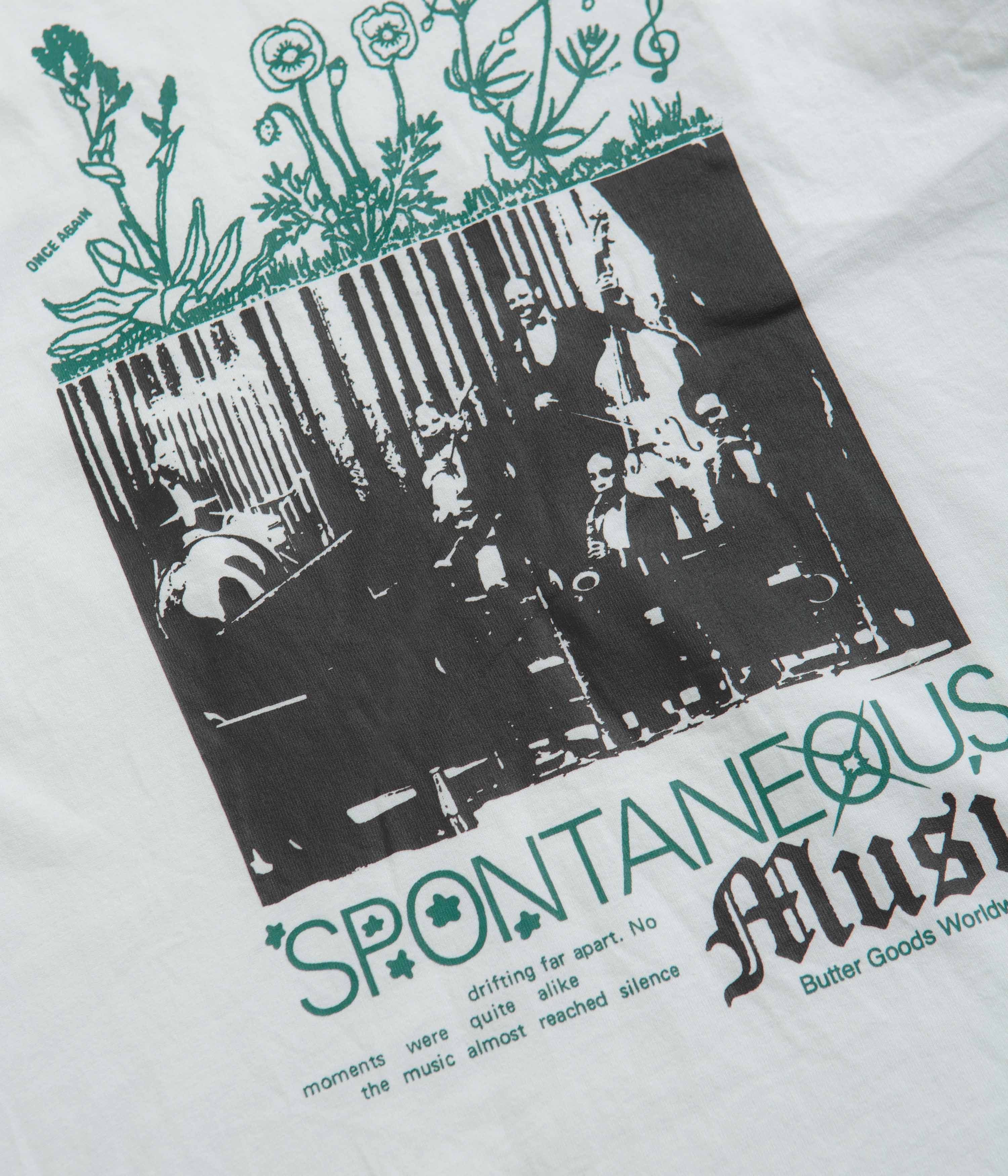 Butter Goods Spontaneous Music T-Shirt - White - Image 3