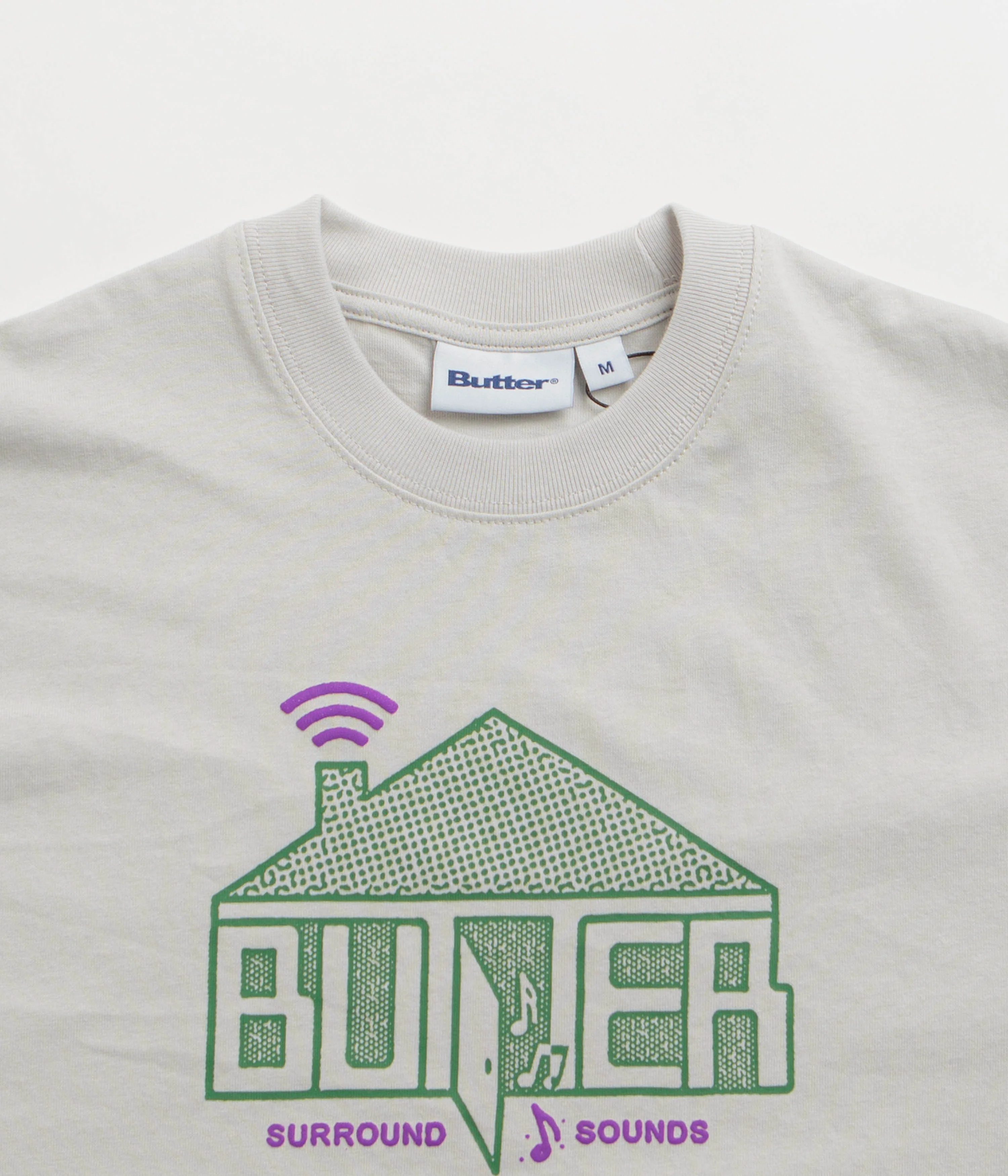 Butter Goods Surround Sounds T-Shirt - Cement - Image 3