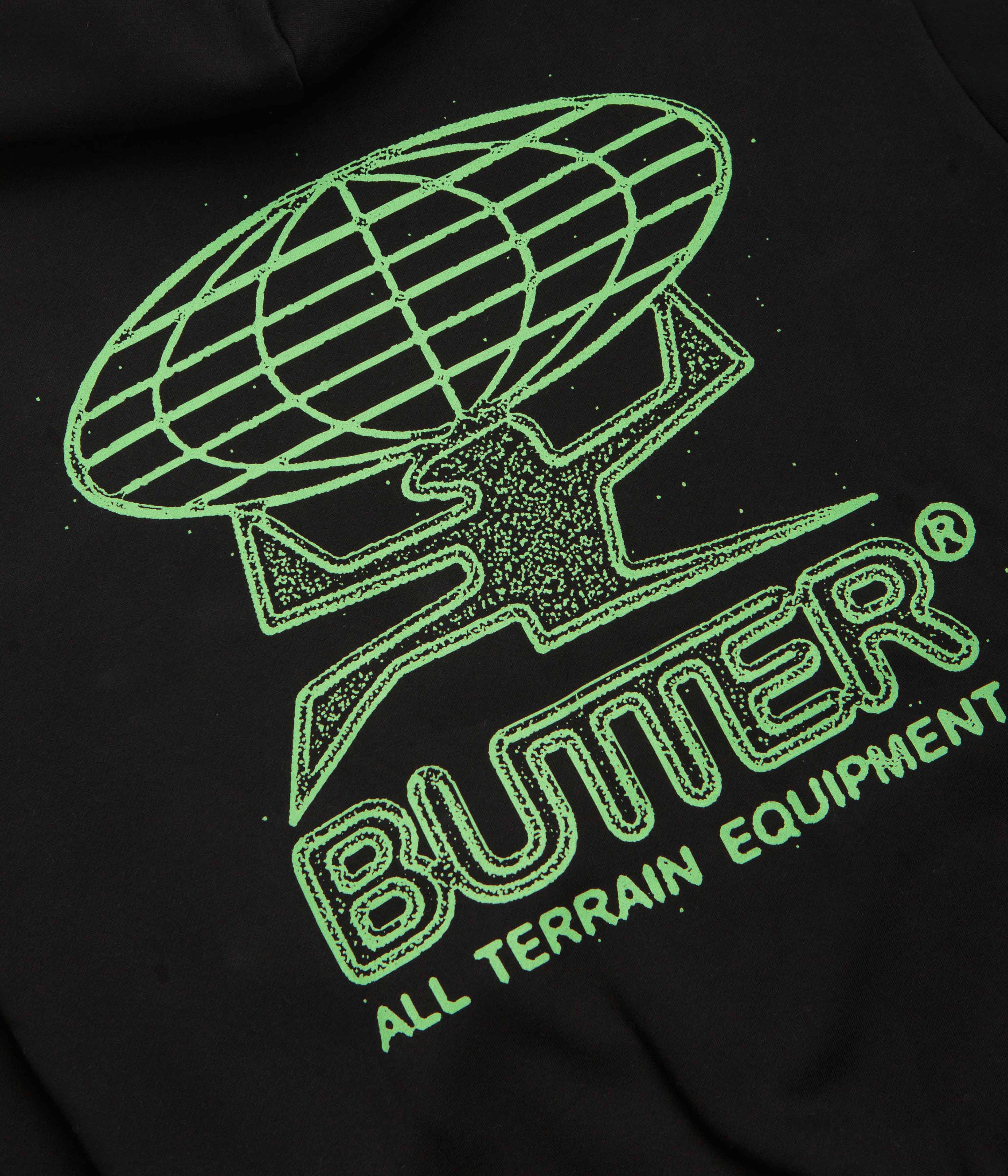 Butter Goods Terrain Hoodie - Black / Green - Image 5