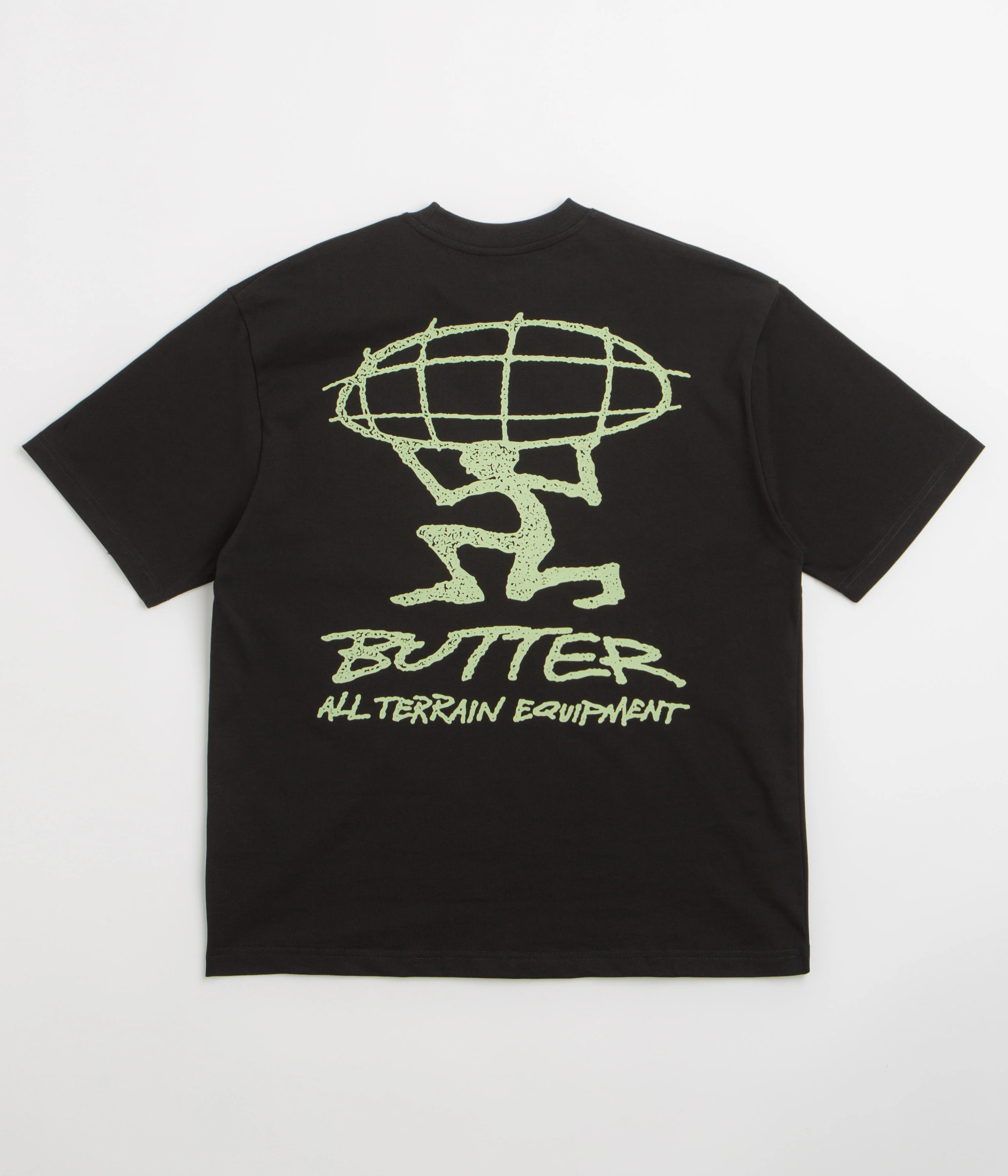 Butter Goods Terrain T-Shirt - Black / Green