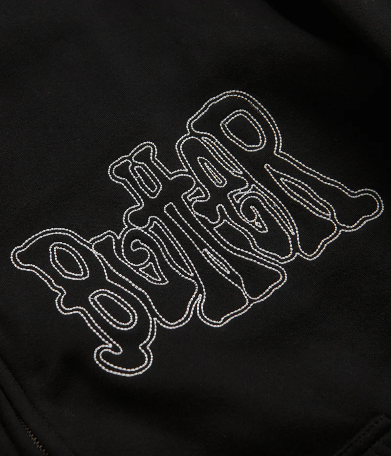 Butter Goods Tour Zip-Thru Hoodie - Black - Image 3