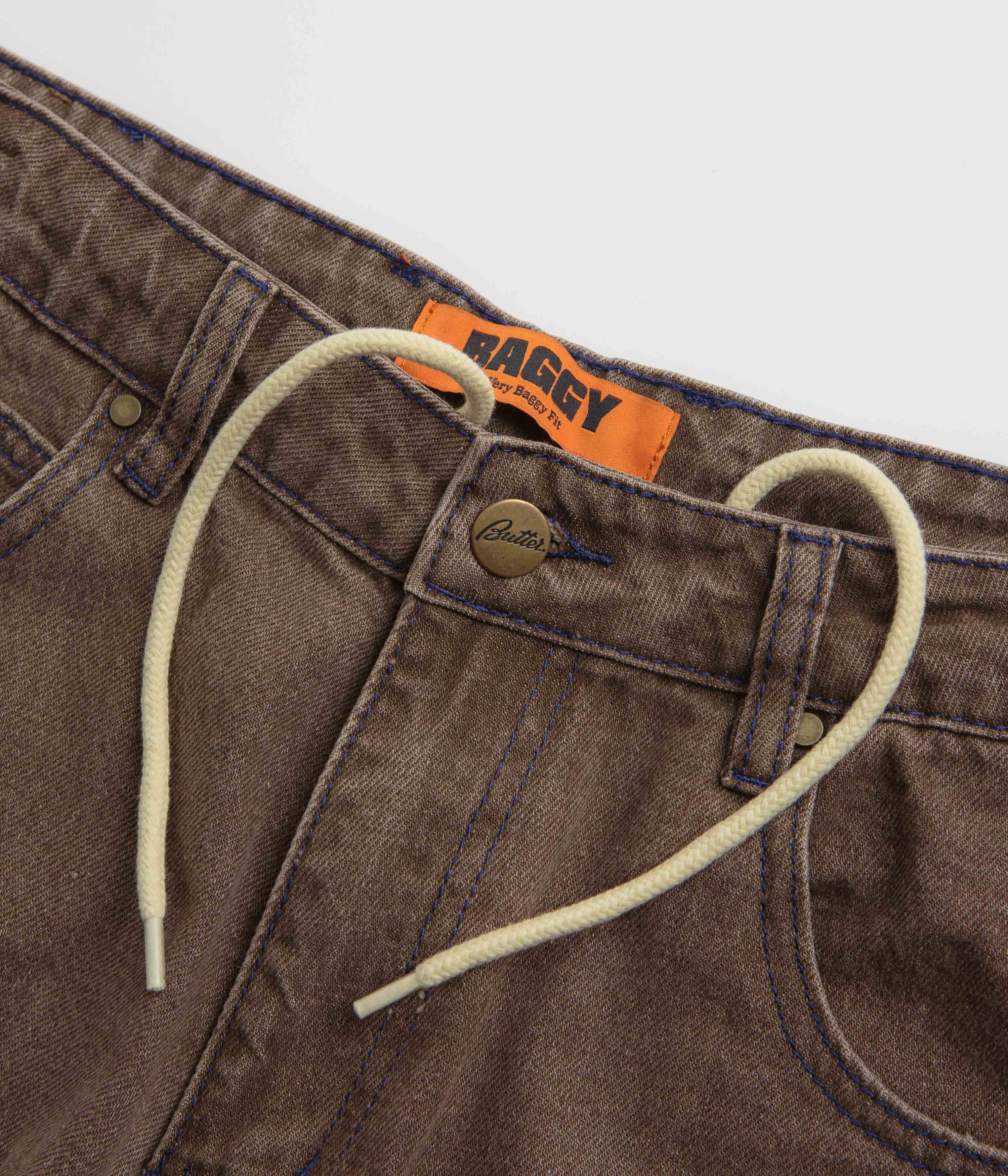 Butter Goods Warped Jeans - Washed Brown - Image 7