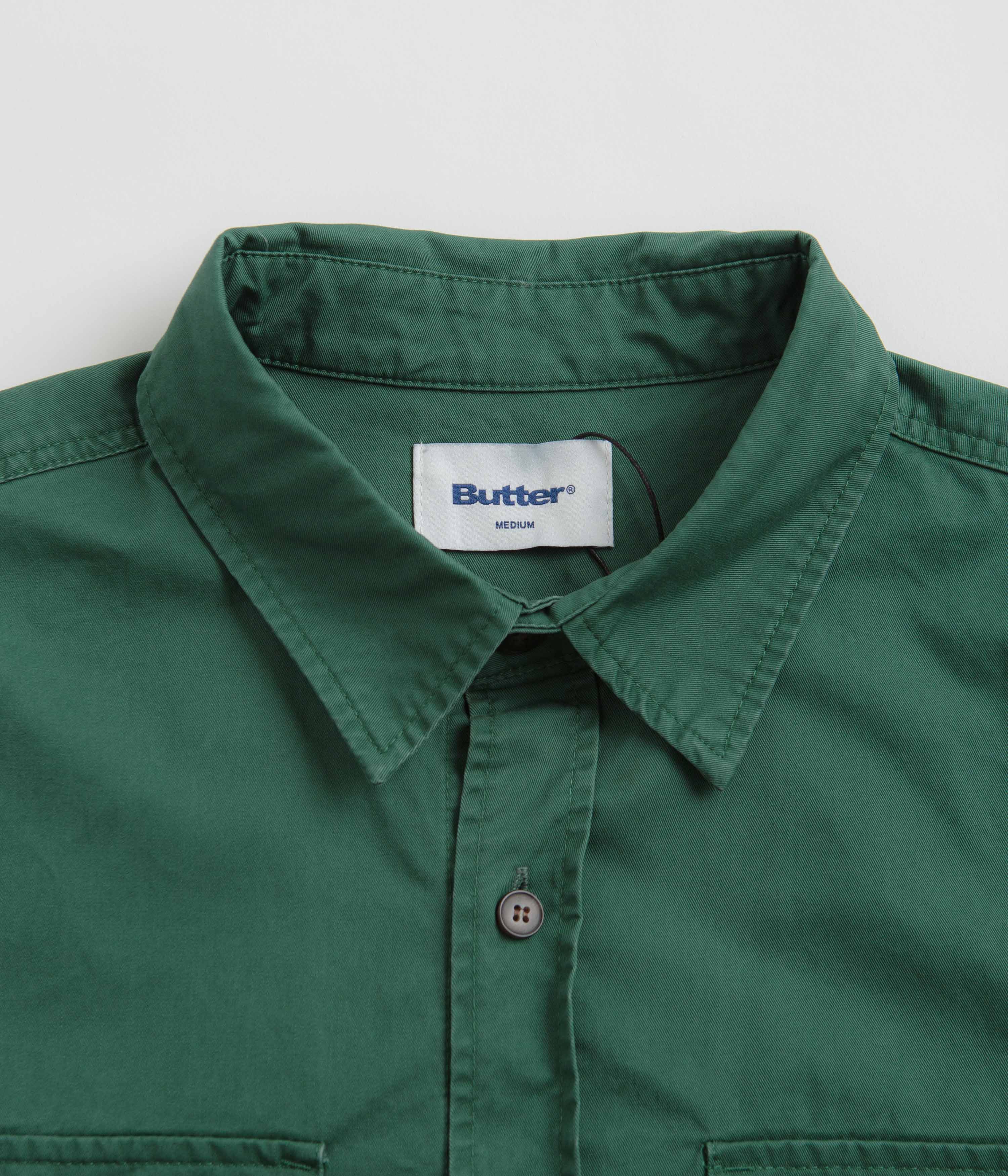 Butter Goods Washed Pocket Shirt - Fern - Image 2