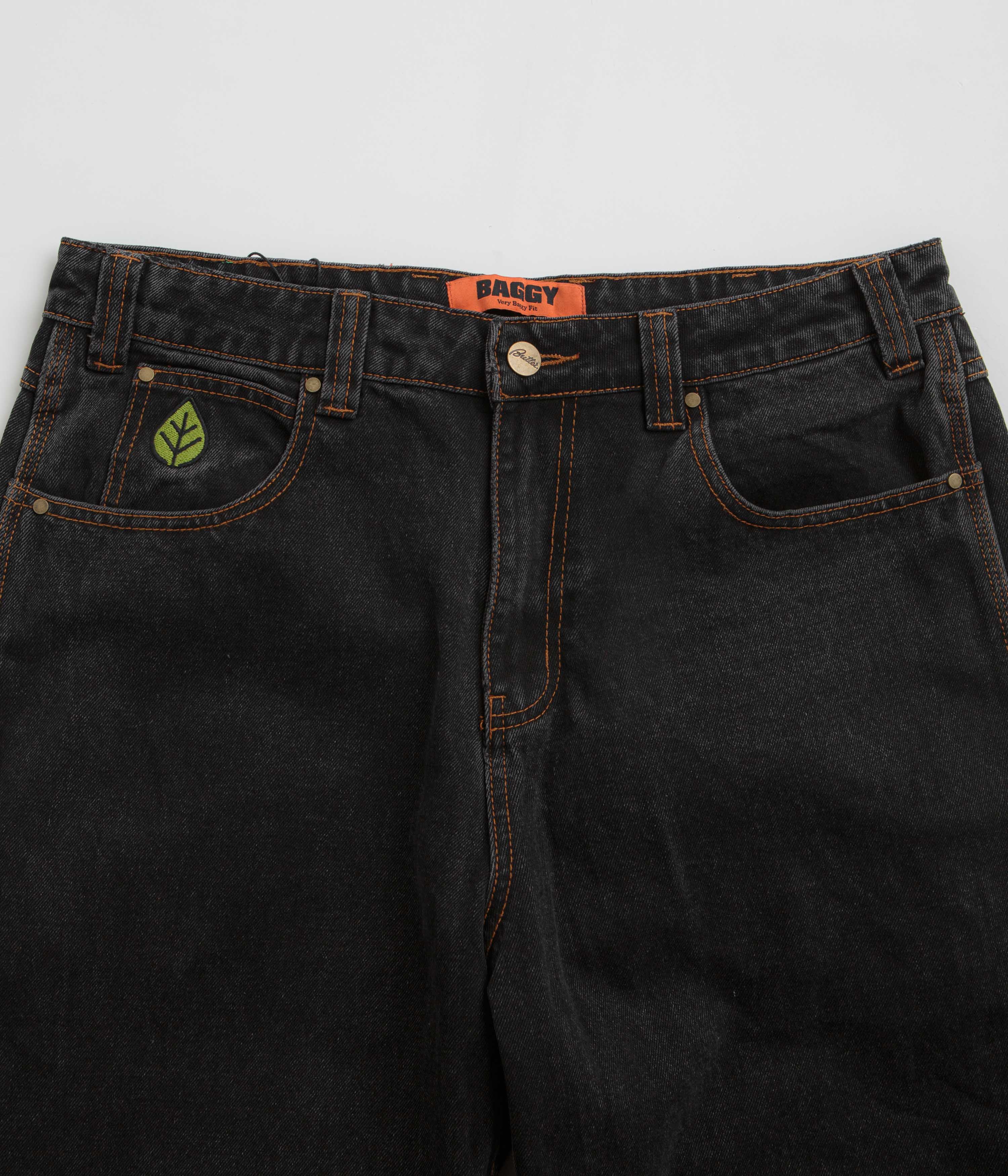 Butter Goods Weathergear Denim Jeans - Washed Black - Image 4