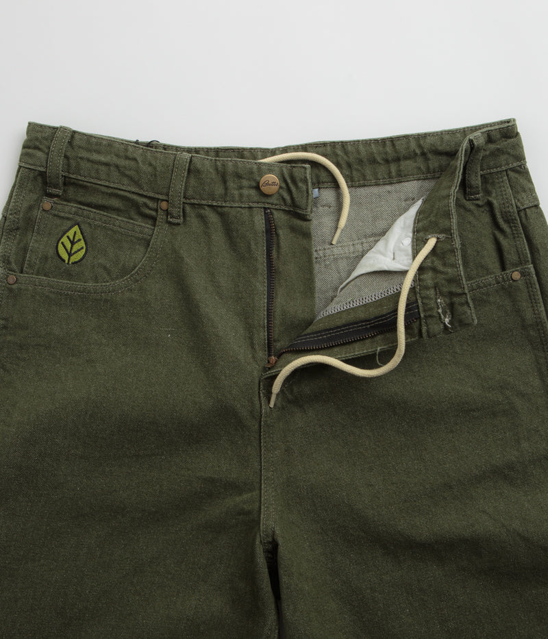 Butter Goods Weathergear Denim Shorts - Faded Army - Image 5