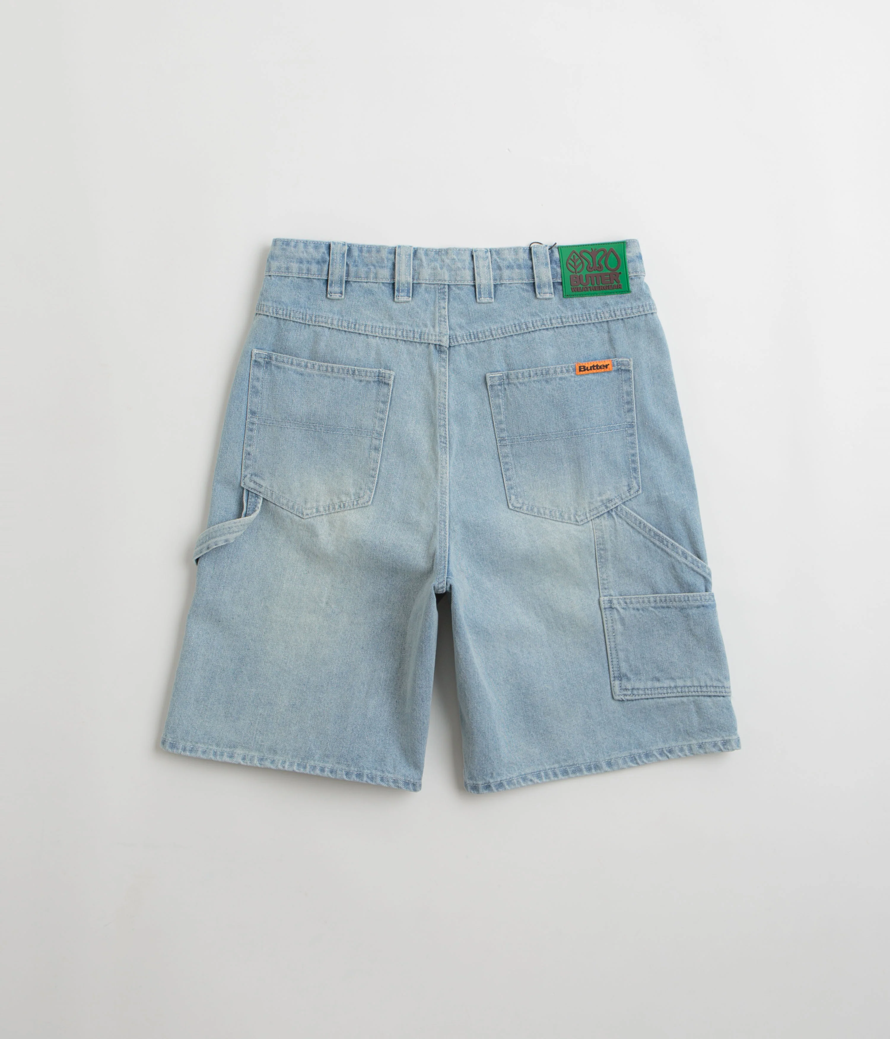 Butter Goods Weathergear Denim Shorts - Faded Blue - Image 3