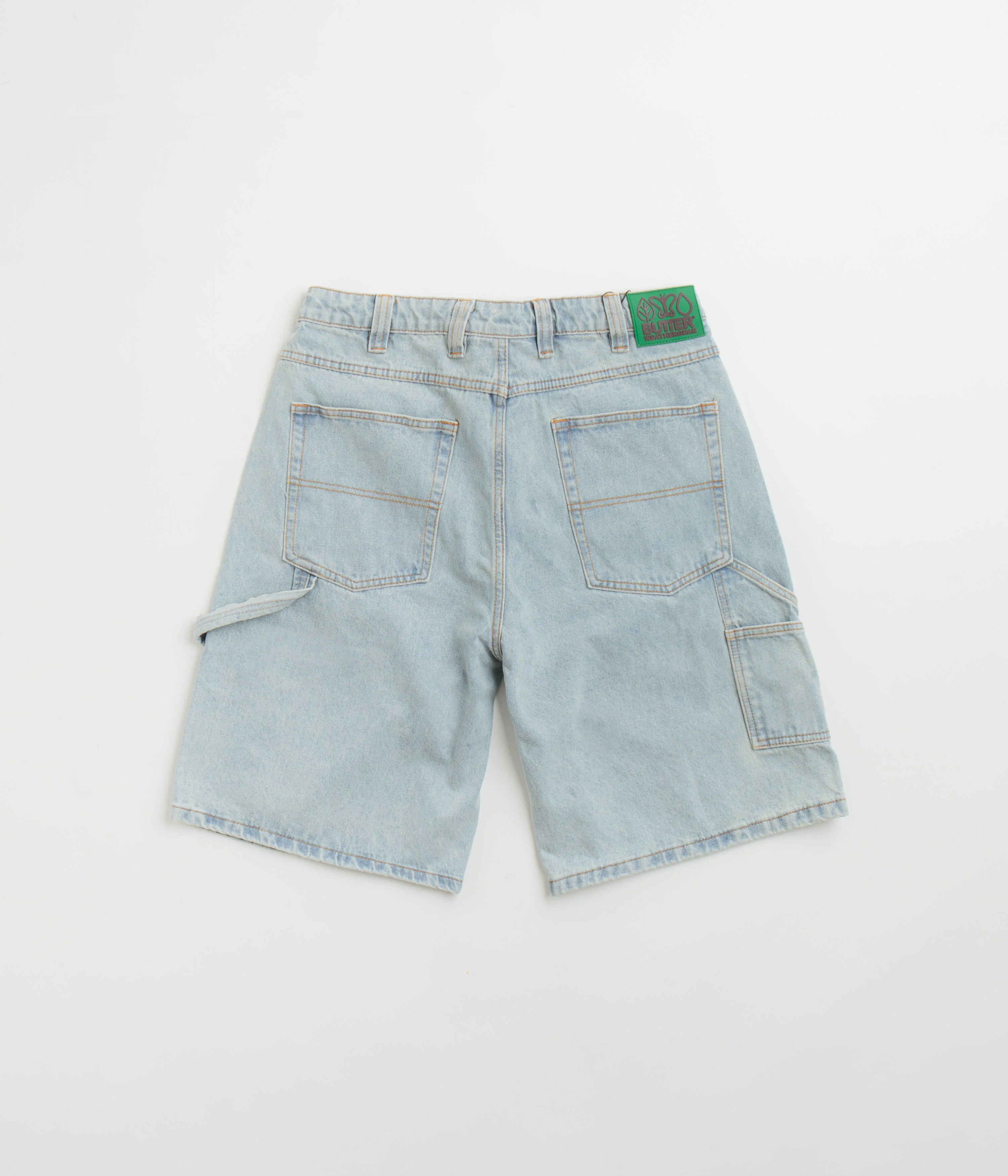 Butter Goods Weathergear Denim Shorts - Faded Light Wash - Image 3