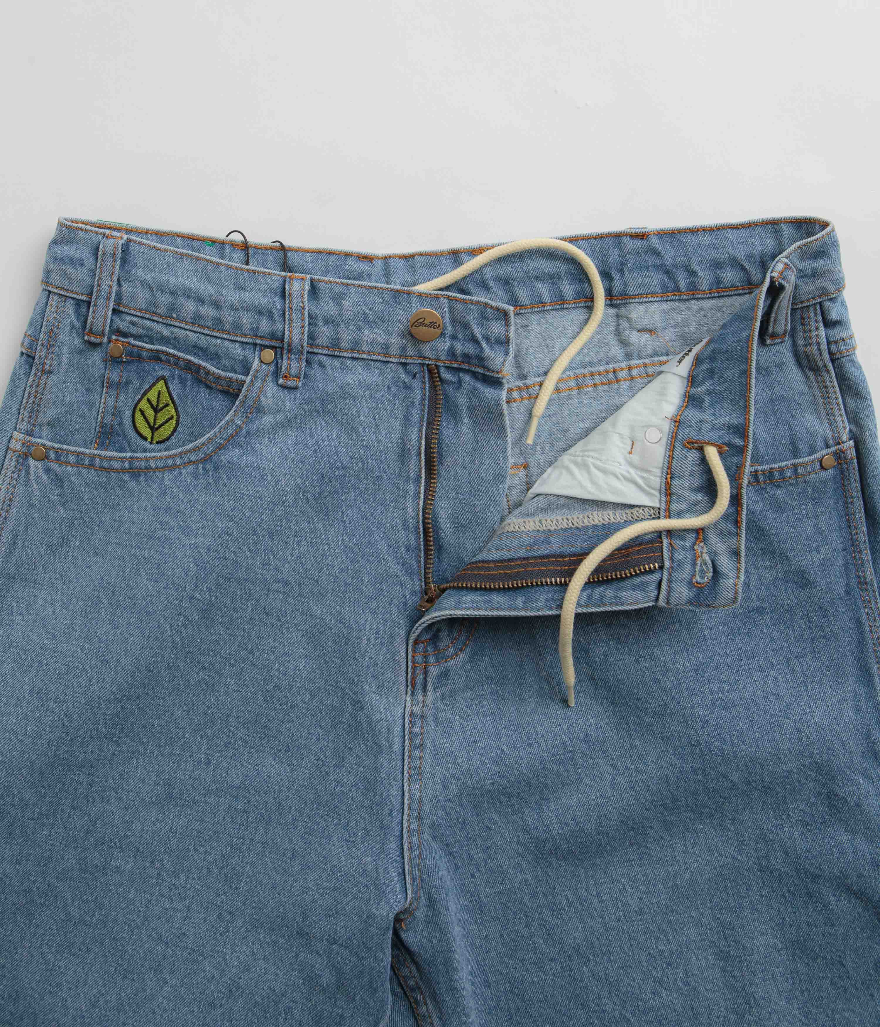 Butter Goods Weathergear Heavyweight Denim Shorts - Washed Indigo - Image 5