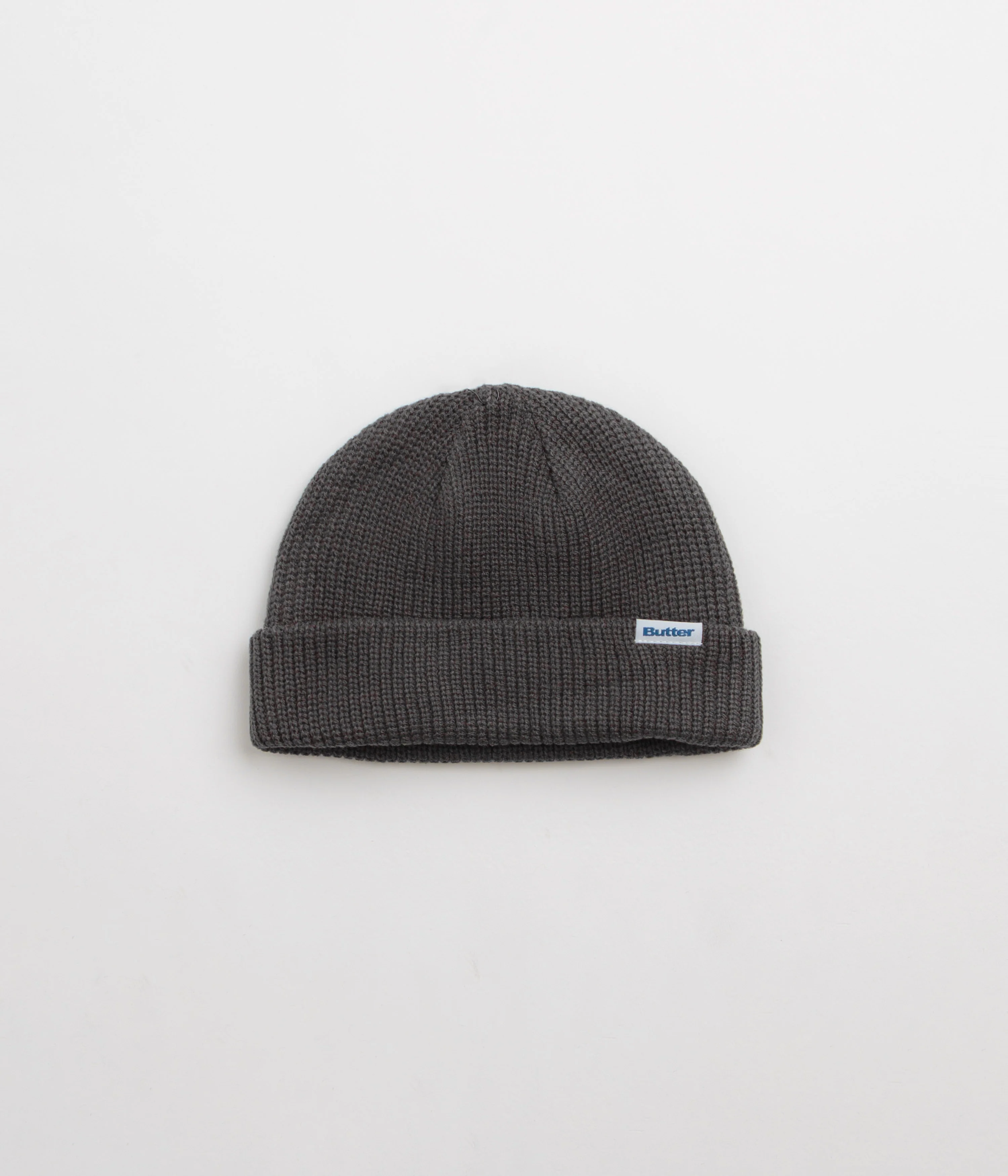 Butter Goods Wharfie Beanie - Charcoal / White