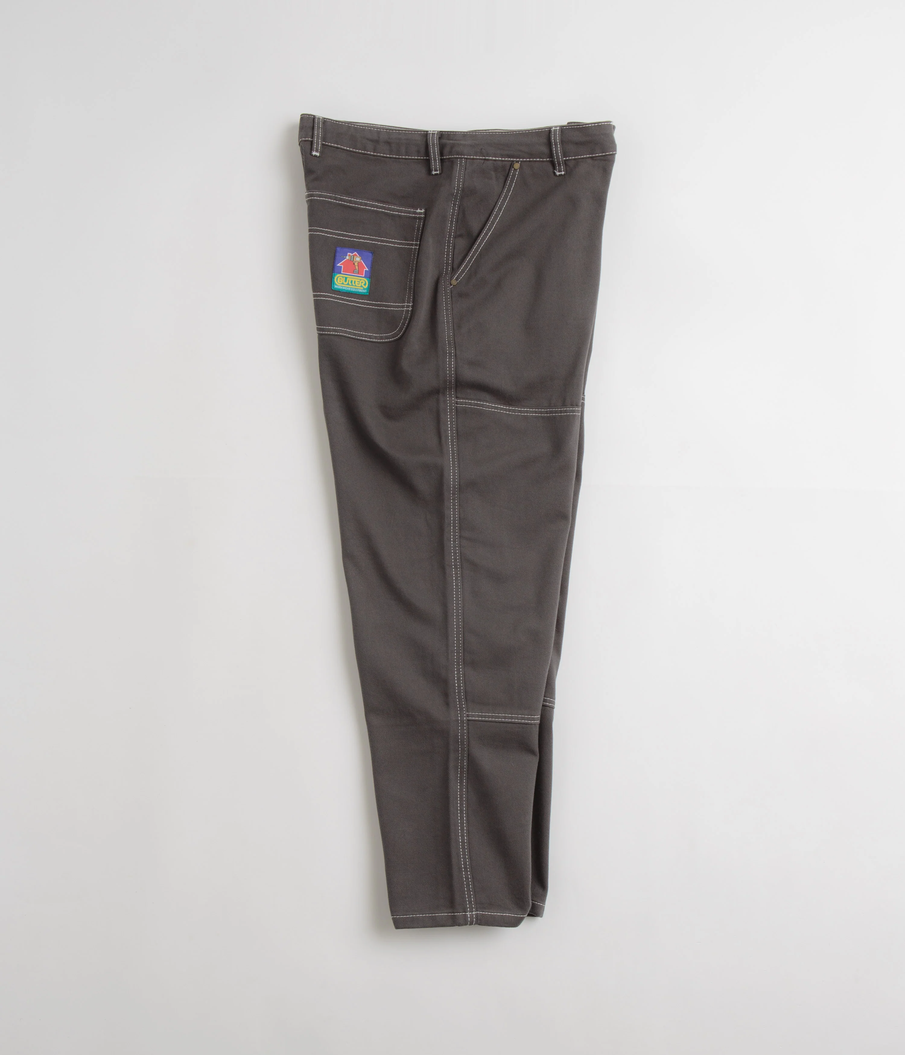 Butter Goods Work Double Knee Pants - Charcoal - Image 2
