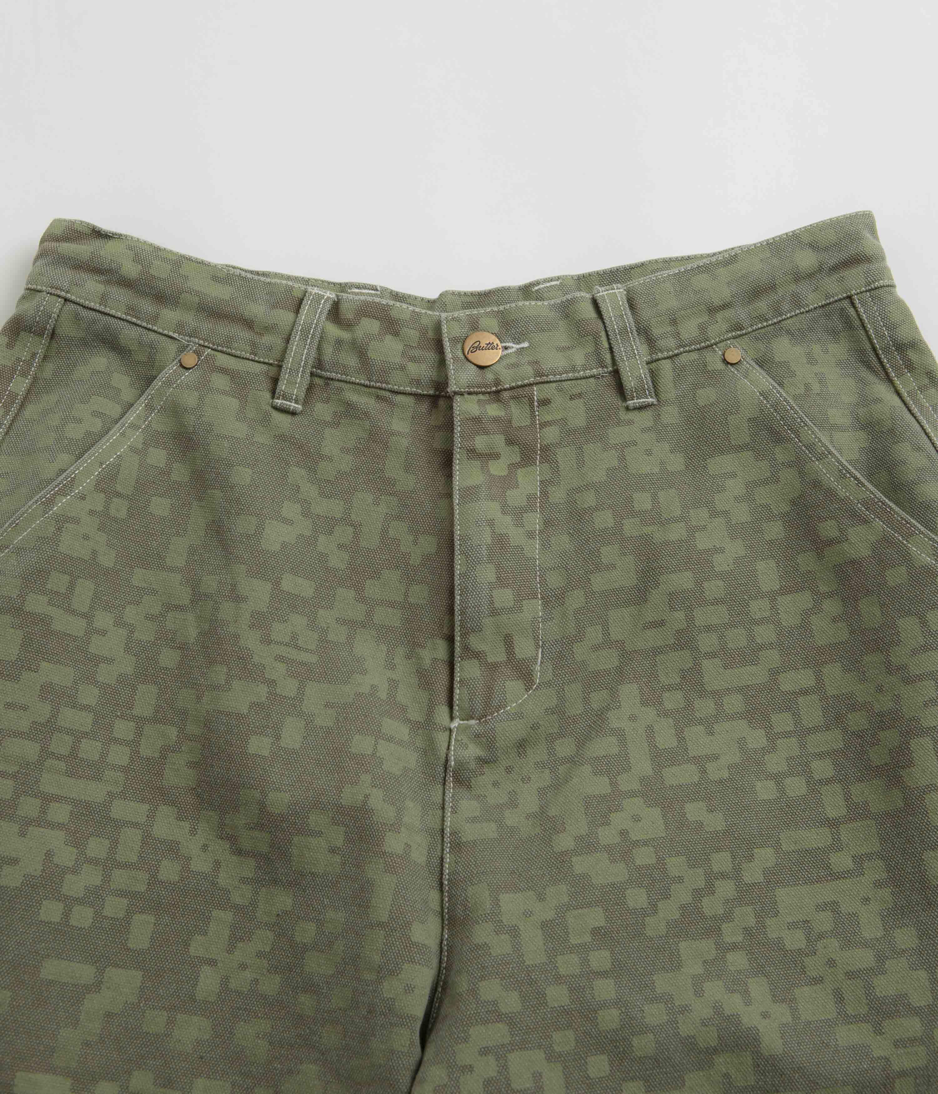 Butter Goods Work Shorts - Army - Image 4