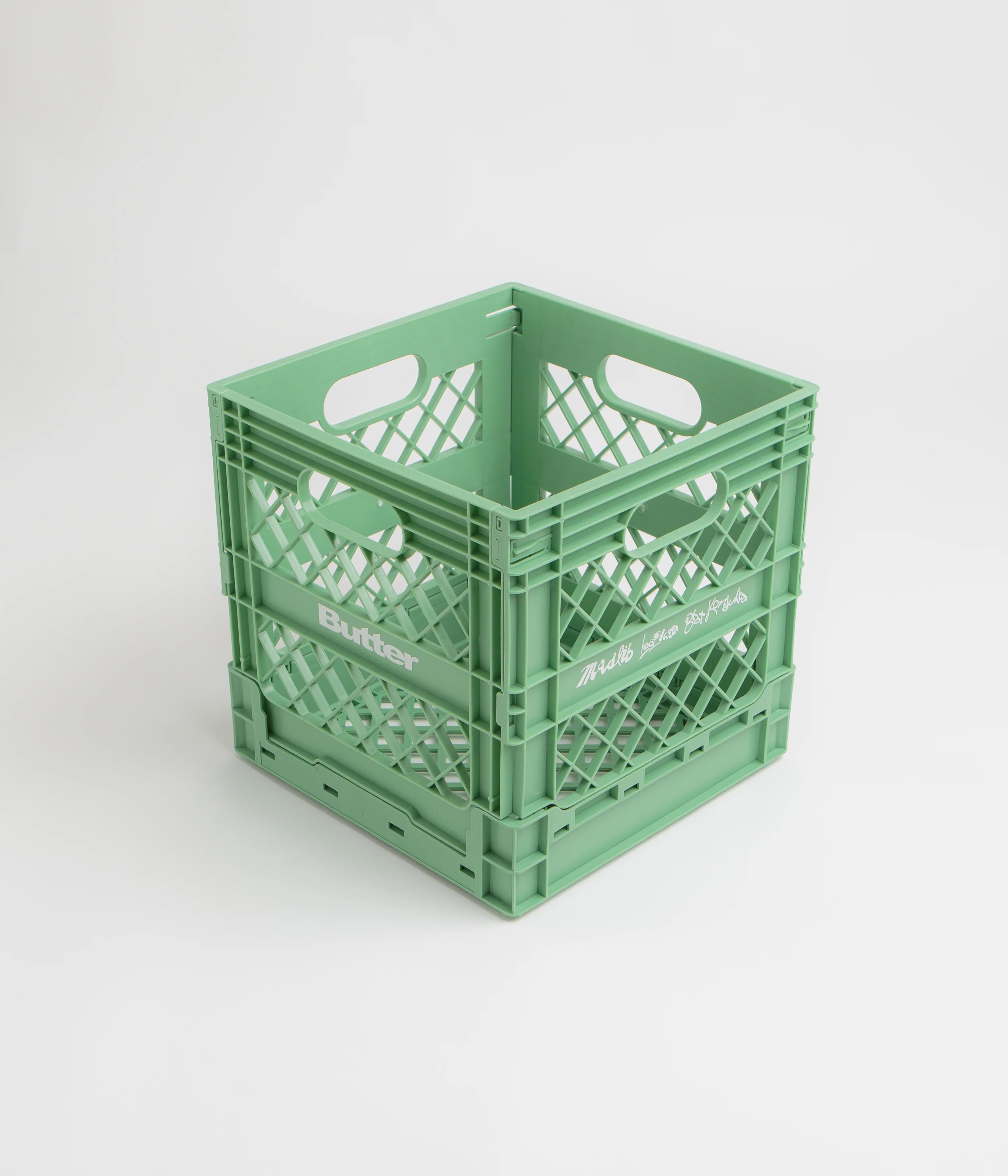 Butter Goods x Madlib Collapsible Record Crate - Sage - Image 3